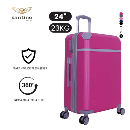 Santino SDV601J 3-Piece Long Beach Hardside Suitcase Set