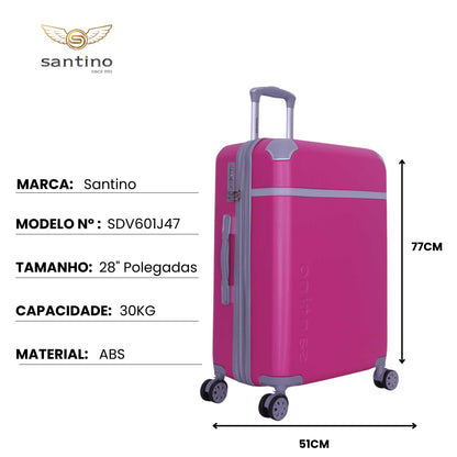 Santino SDV601J 3-Piece Long Beach Hardside Suitcase Set