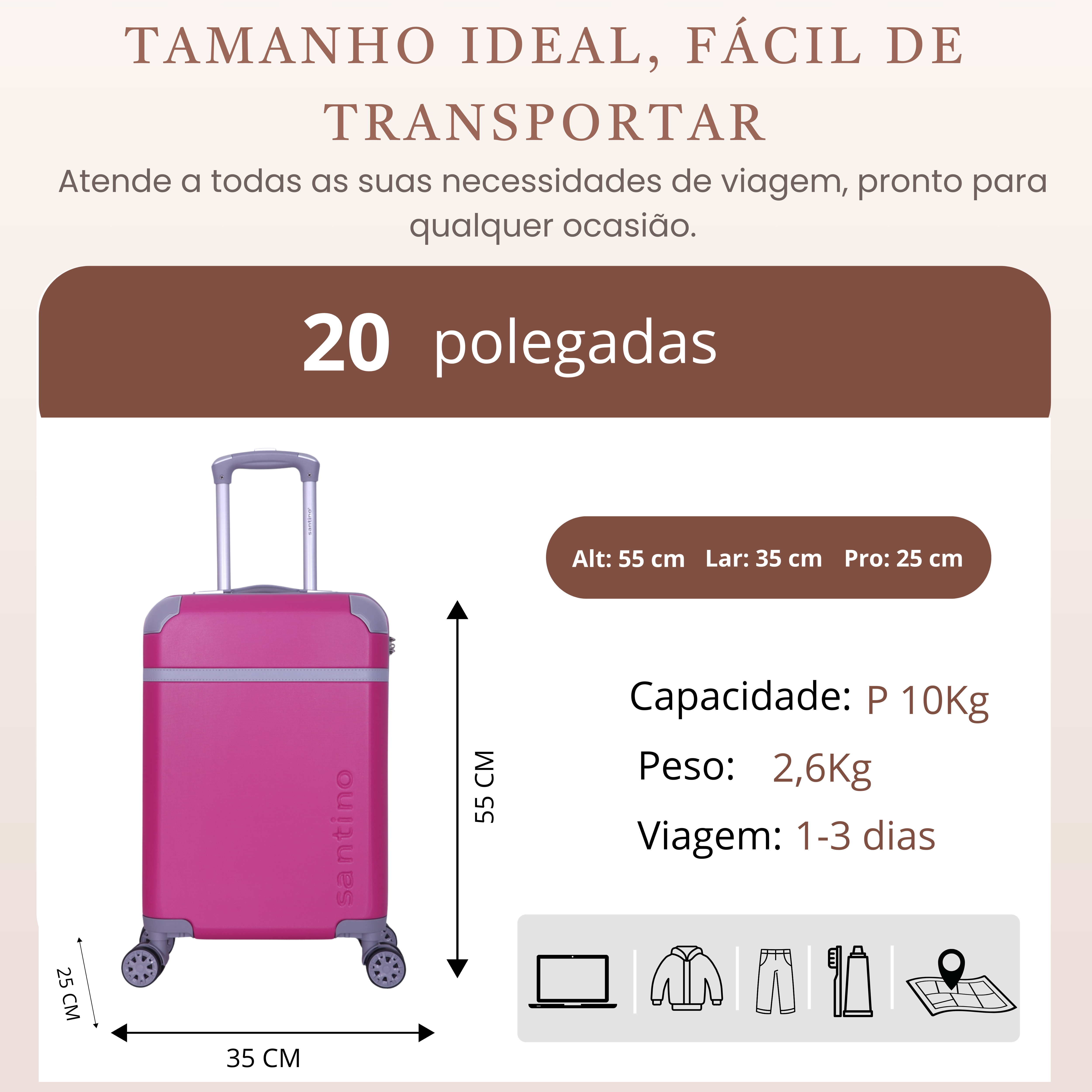 Long Beach Santino Travel Bag - ASDV601P