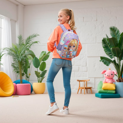 Sweet Girl Ice Cream by Santino Children's Backpack - SGM20U - Lílas