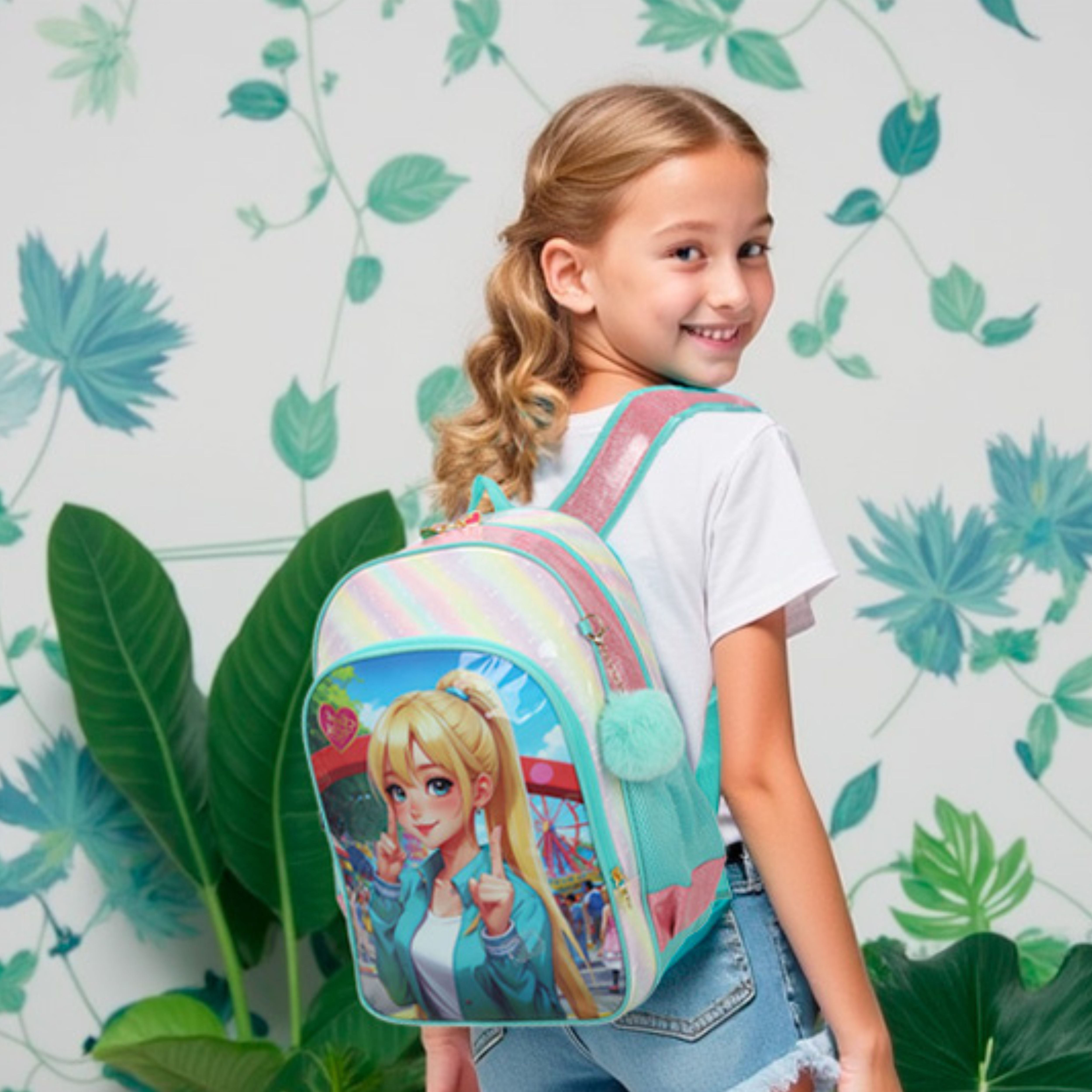 Sweet Girl Park by Santino Green Polyester Children's Kit SGK21U10