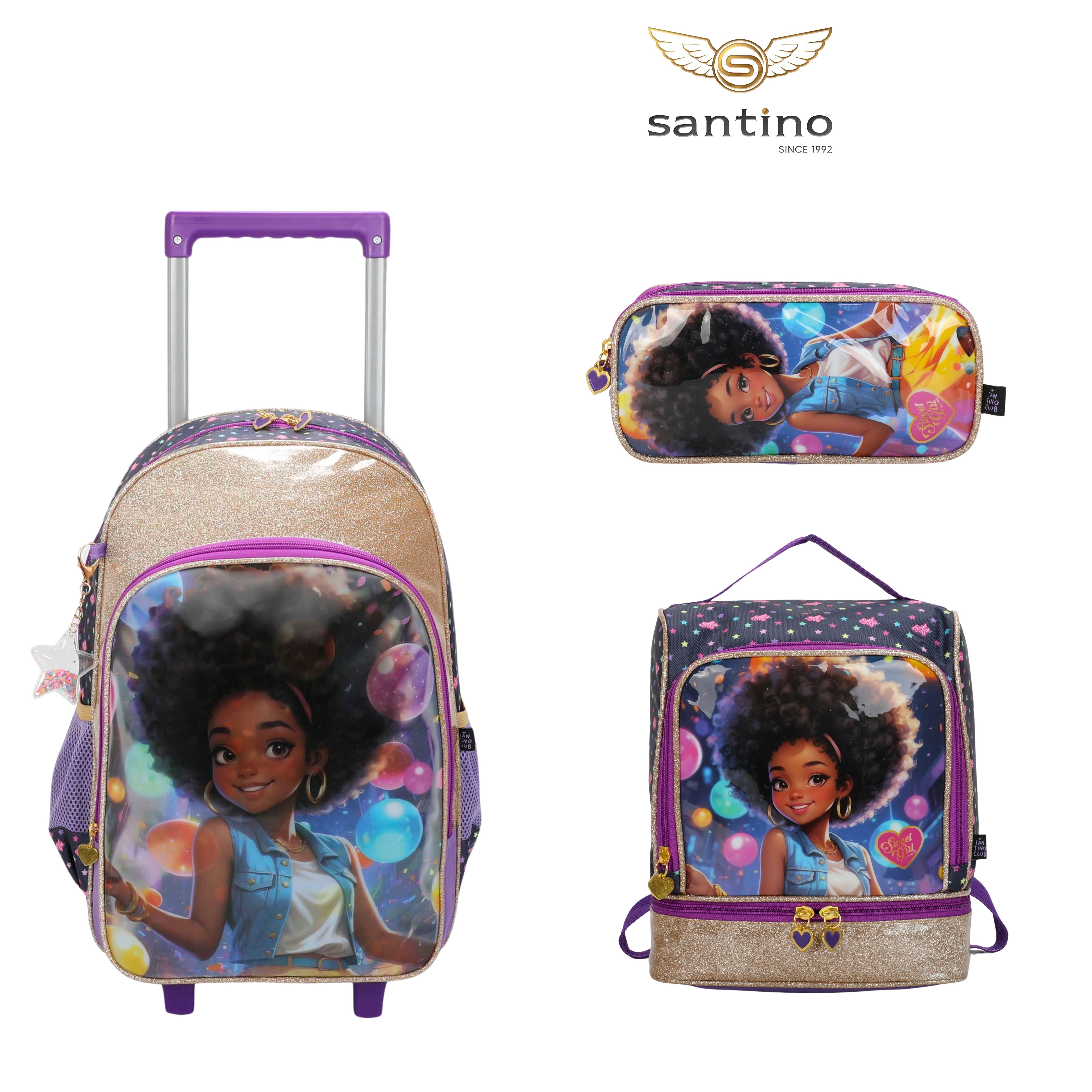 Sweet Girl Lavinia Children's Kit by Santino Polyester Lílas SGK23U14