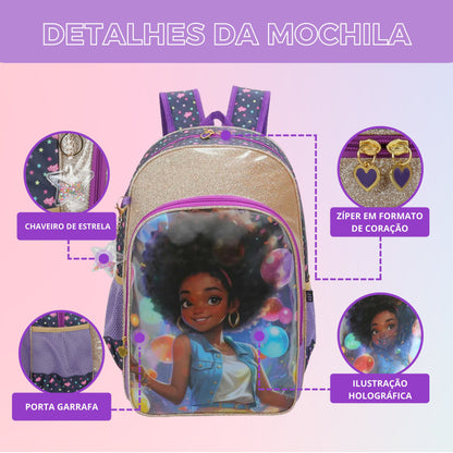 Sweet Girl Lavínia by Santino Lilac Polyester Children's Backpack SGM23U14