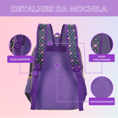 Sweet Girl Lavínia by Santino Lilac Polyester Children's Backpack SGM23U14