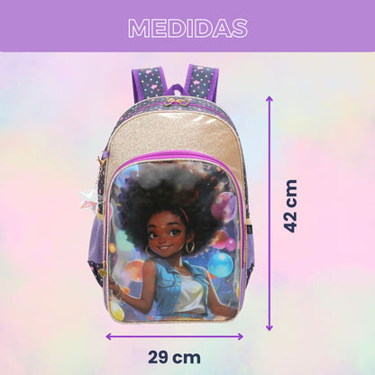 Sweet Girl Lavínia by Santino Lilac Polyester Children's Backpack SGM23U14