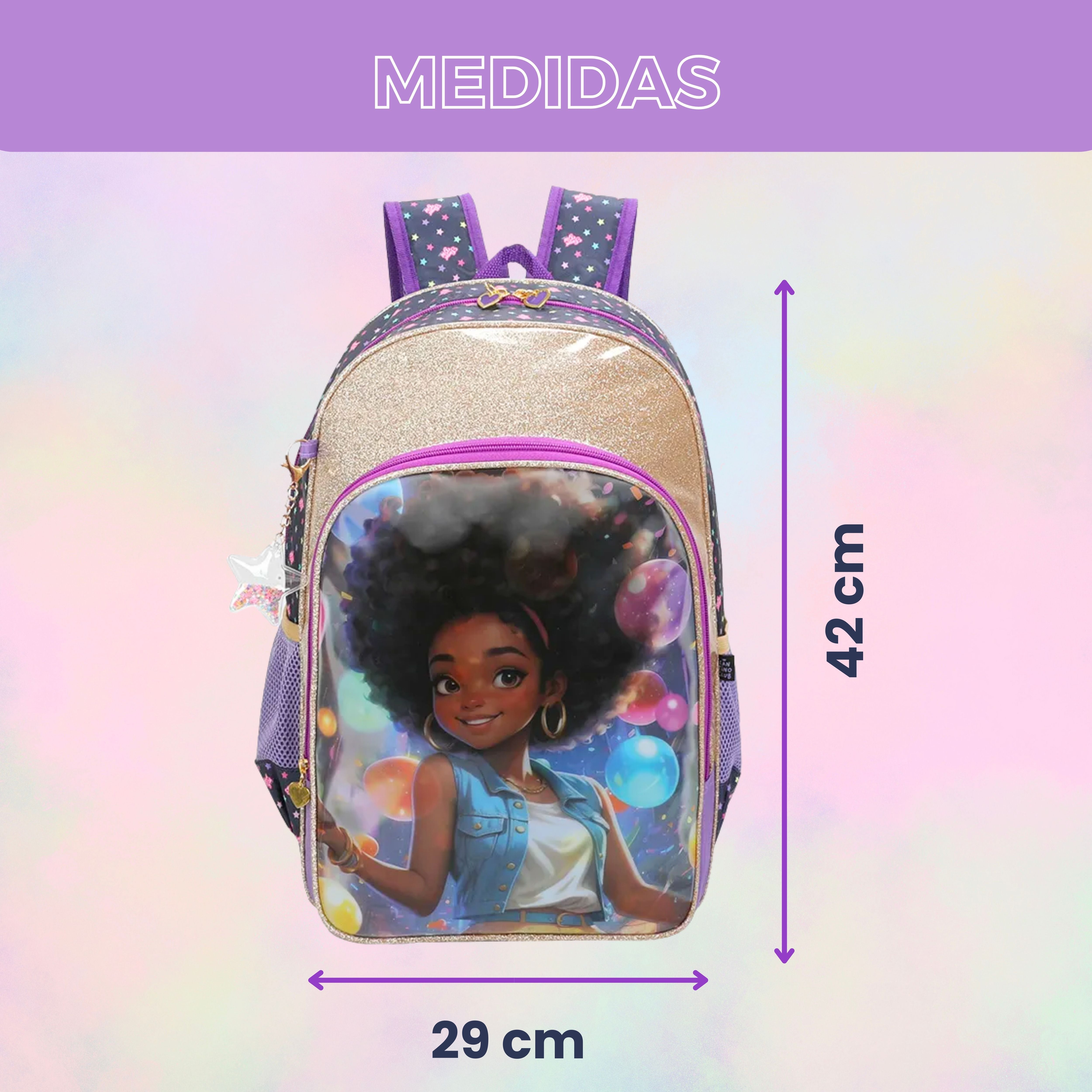 Sweet Girl Lavínia by Santino Lilac Polyester Children's Backpack SGM23U14