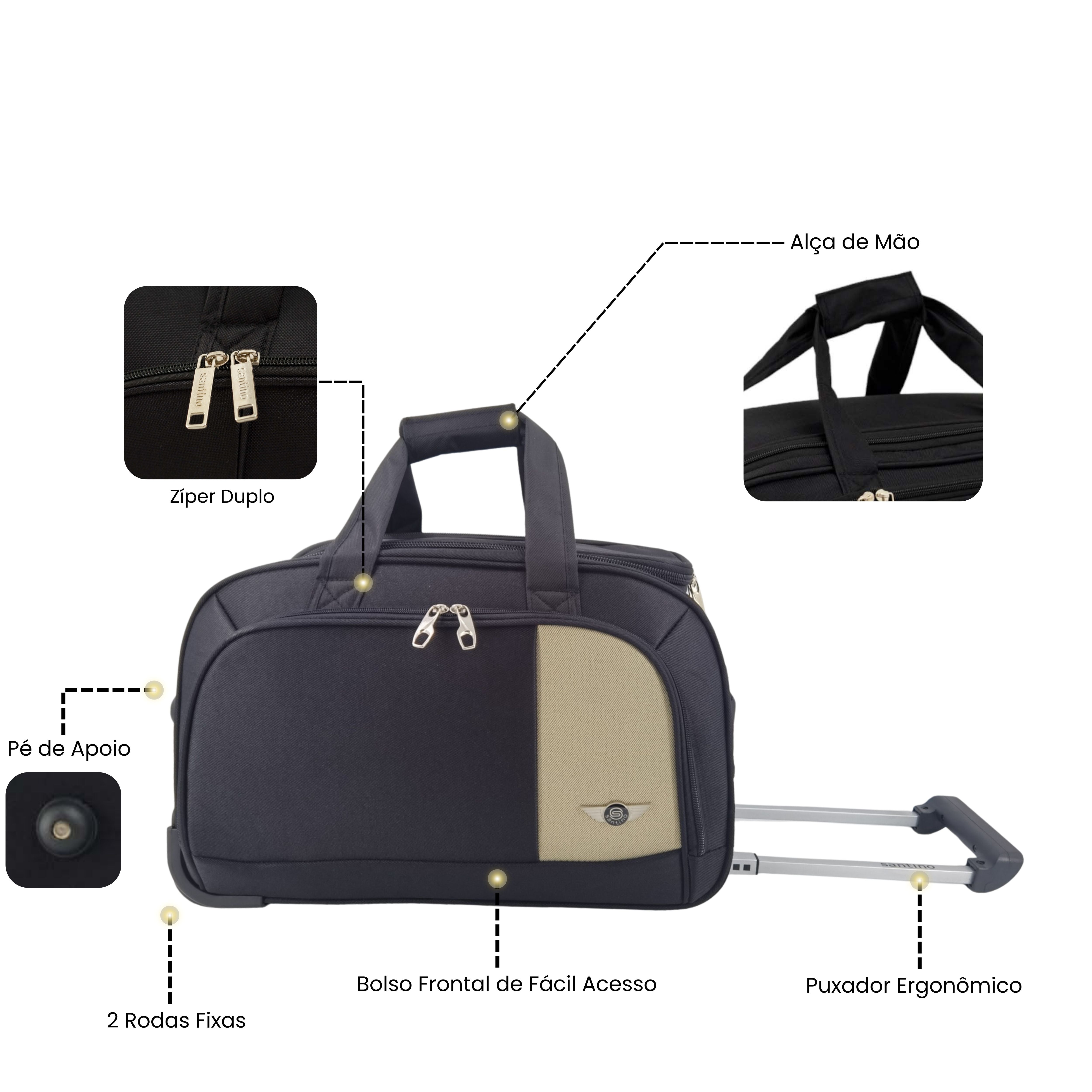 Sant 3 Piece Dubai Polyester Travel Bag Set SLS3J