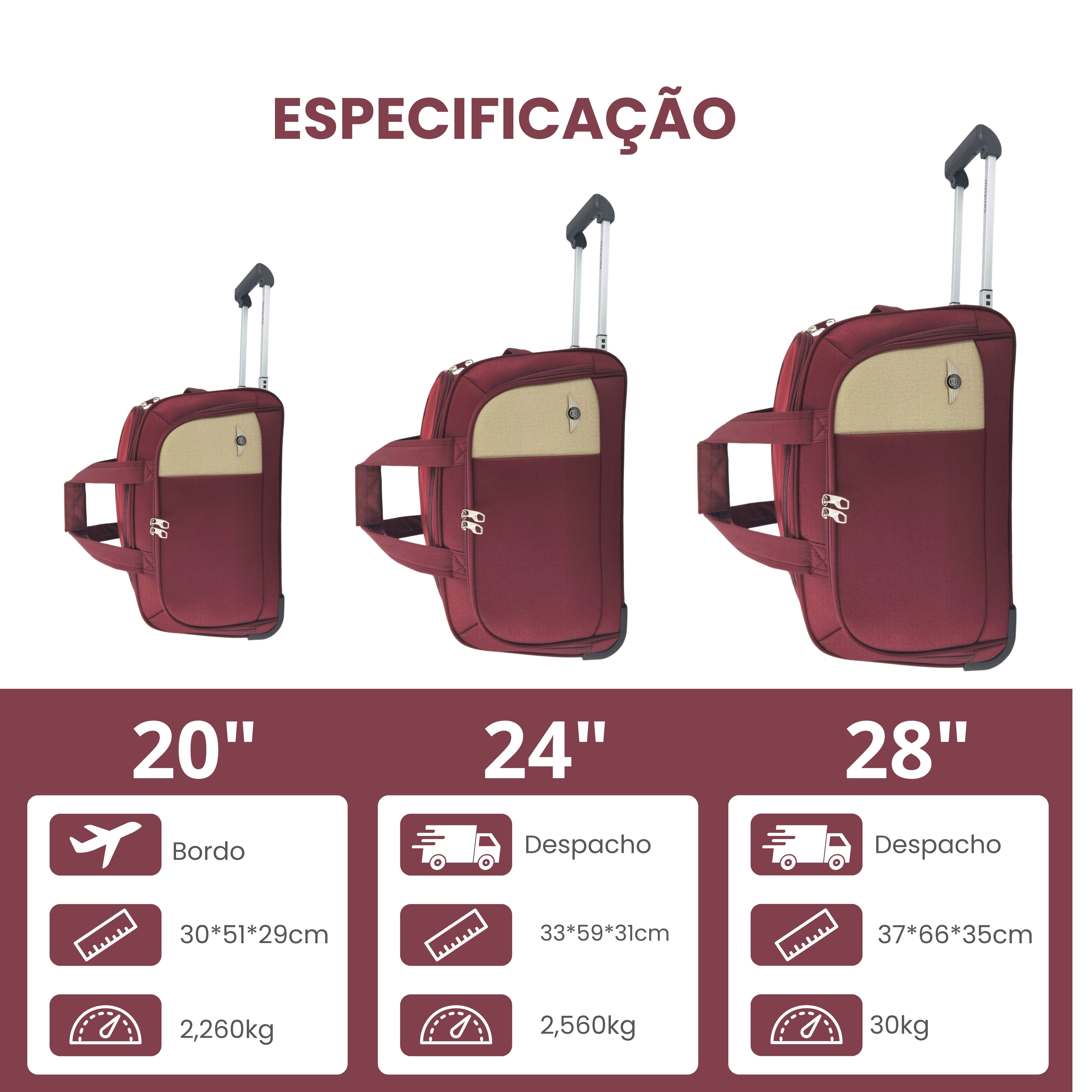 Sant 3 Piece Dubai Polyester Travel Bag Set SLS3J