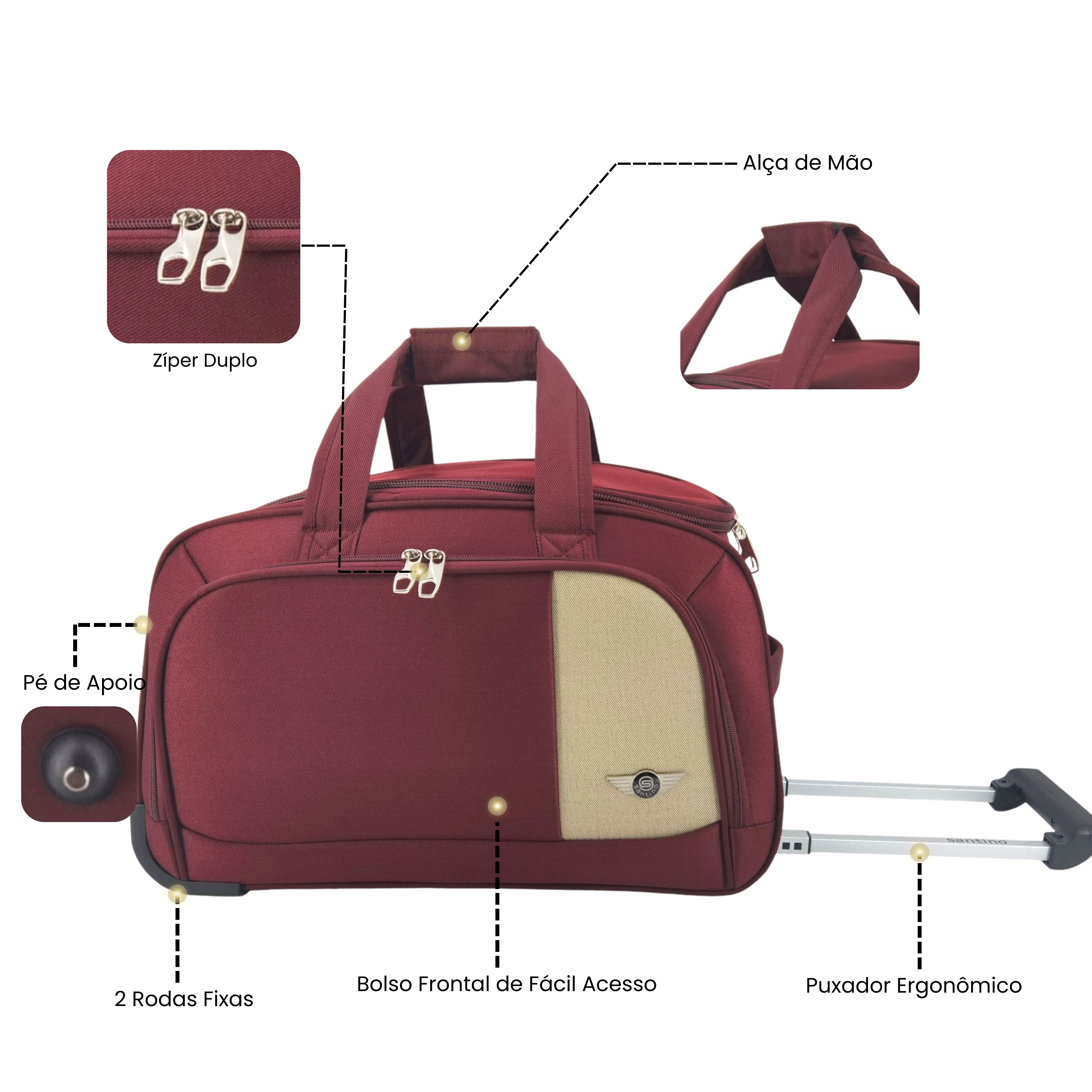 Sant 3 Piece Dubai Polyester Travel Bag Set SLS3J