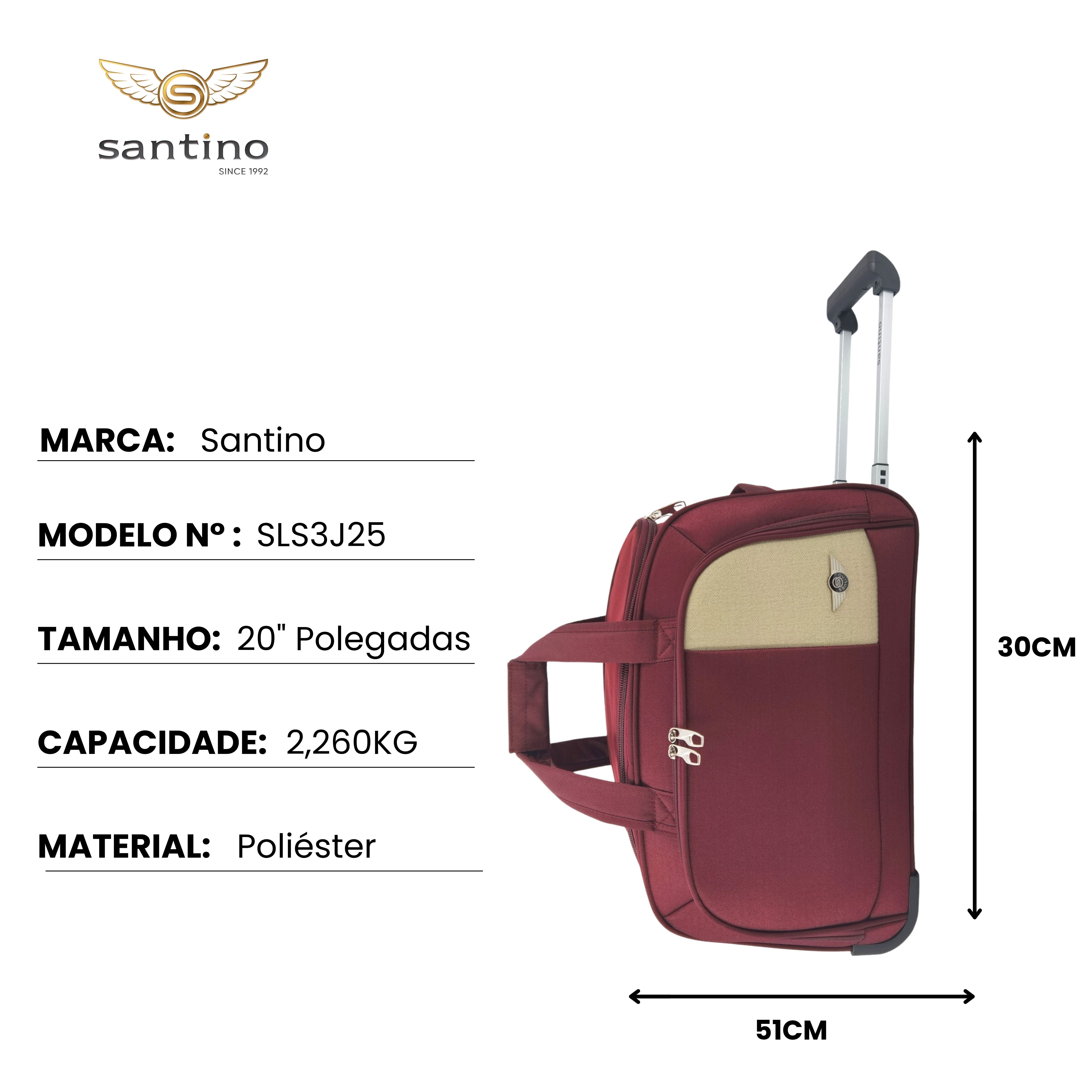 Sant 3 Piece Dubai Polyester Travel Bag Set SLS3J
