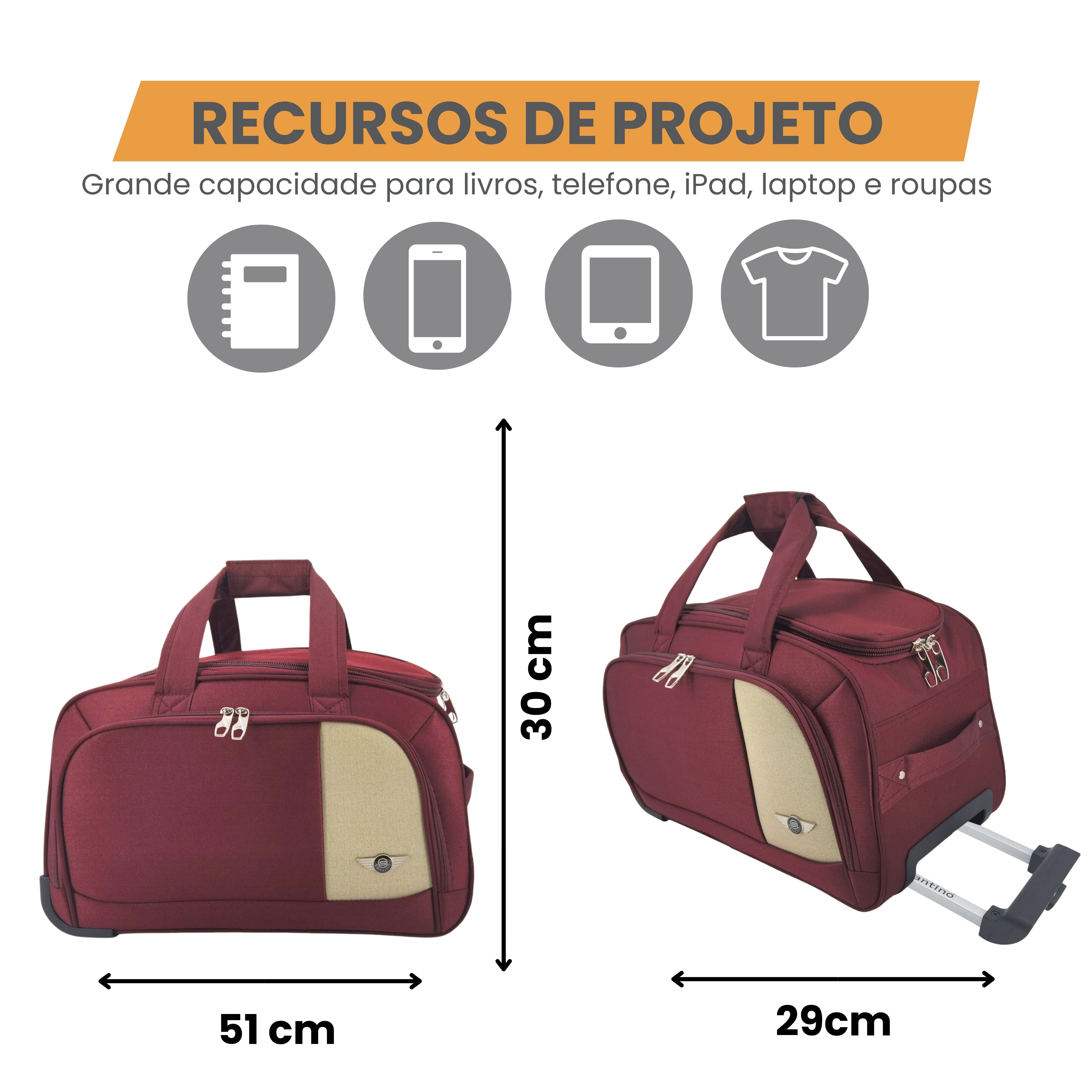 Santino Polyester Dubai Travel Bag P - ASLS3P
