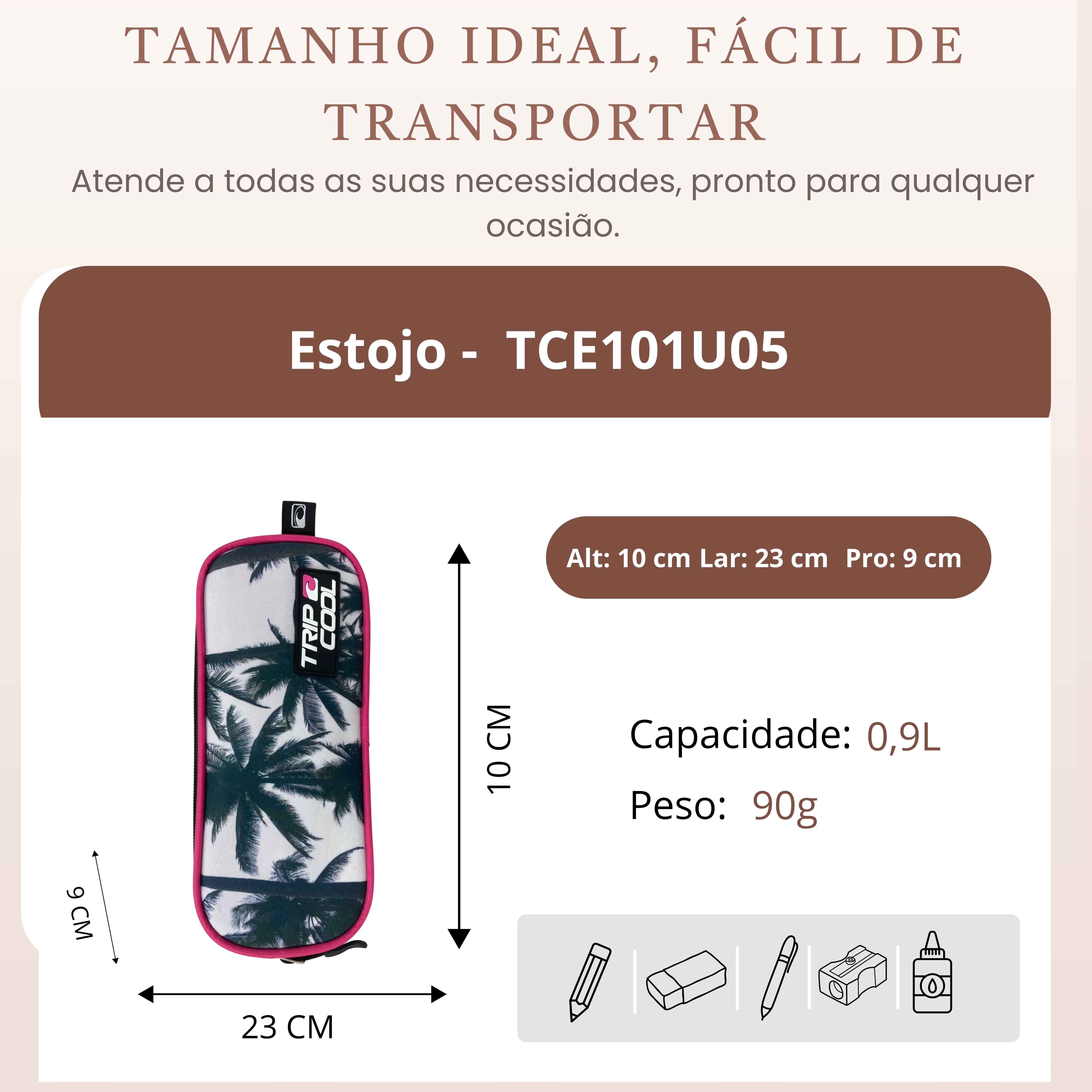Siesta Polyester Youth Pencil Case Tripcool TCE101U05