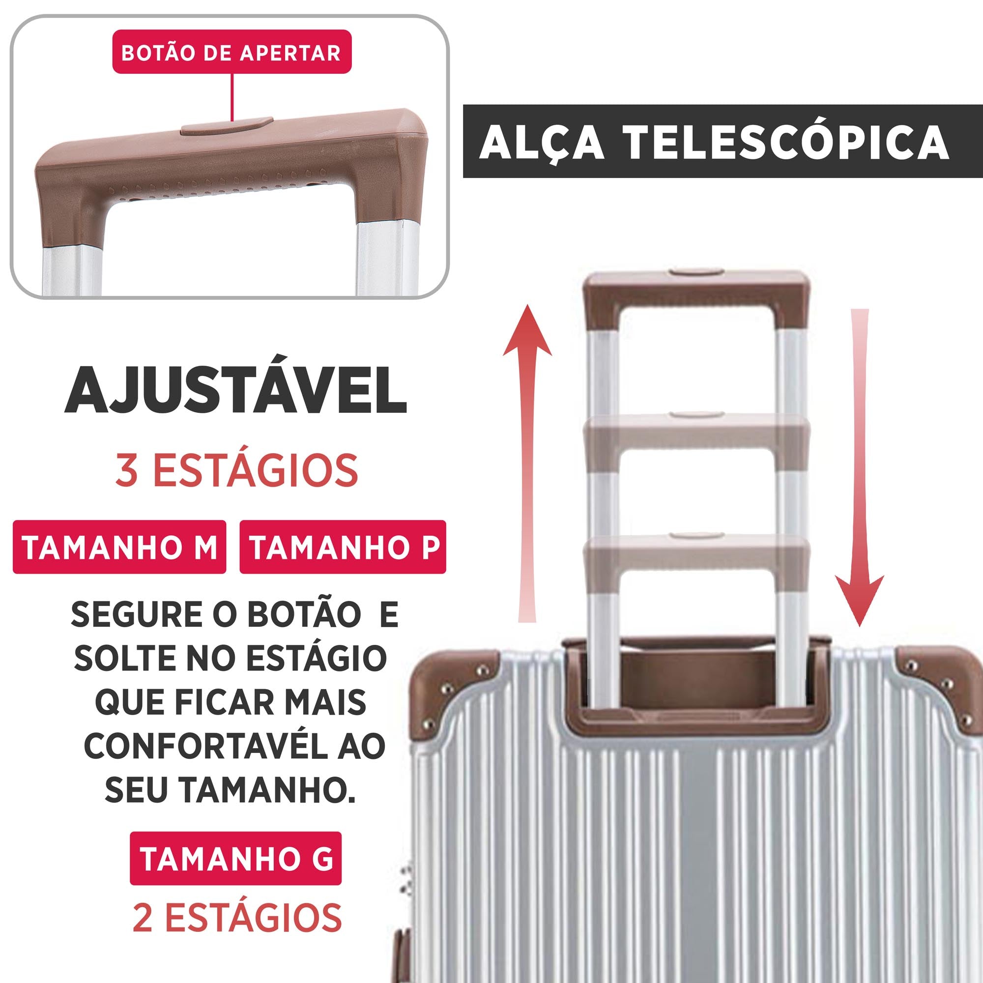 Palazzio 3 Piece 360° Luggage Set Santino PLV191J