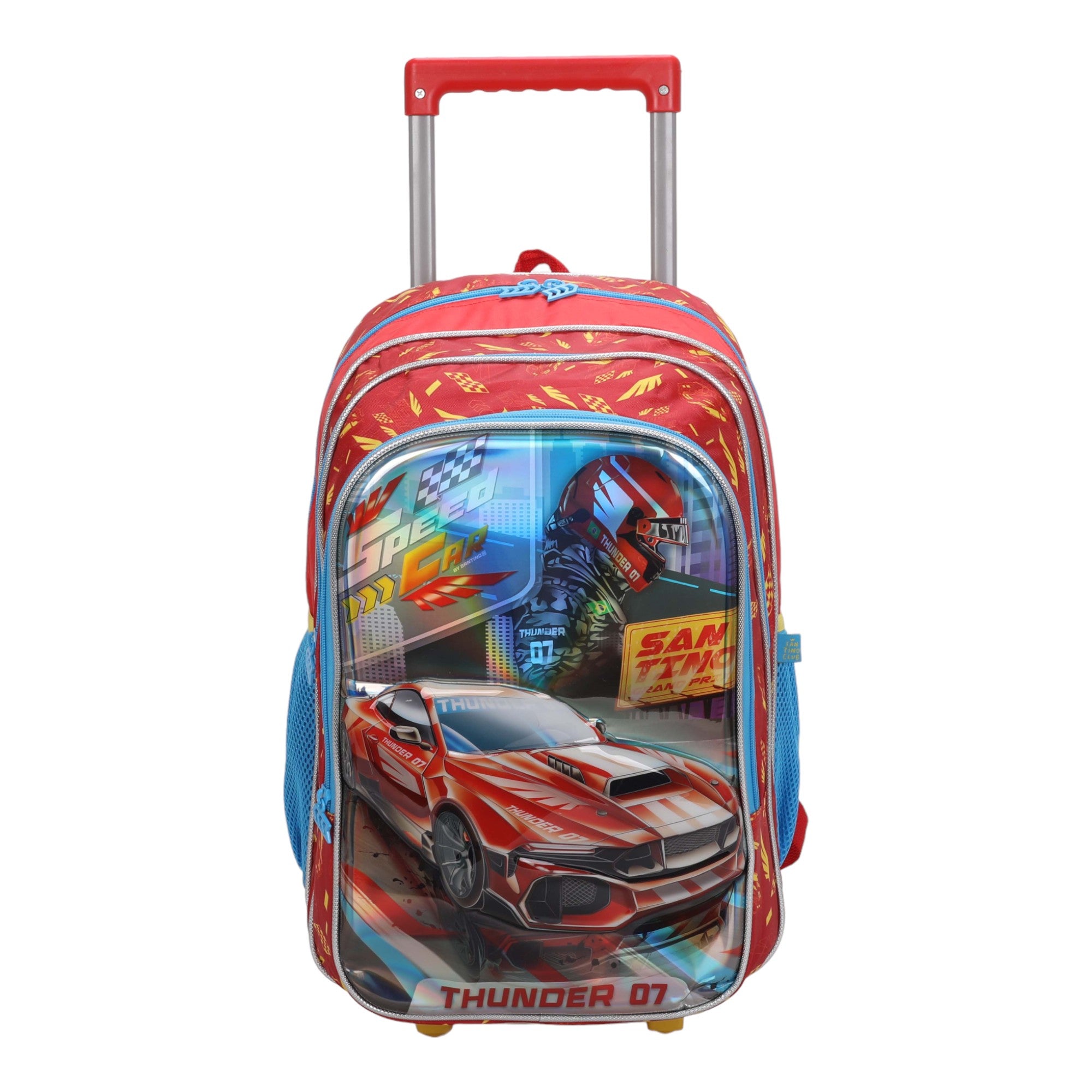 Speed ​​Car Tunning Race by Santino Polyester Kids Kit SCK11U Red