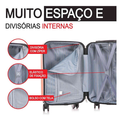 Santino 3-Piece Pisa Rigid 360° Luggage Set - MZV183J