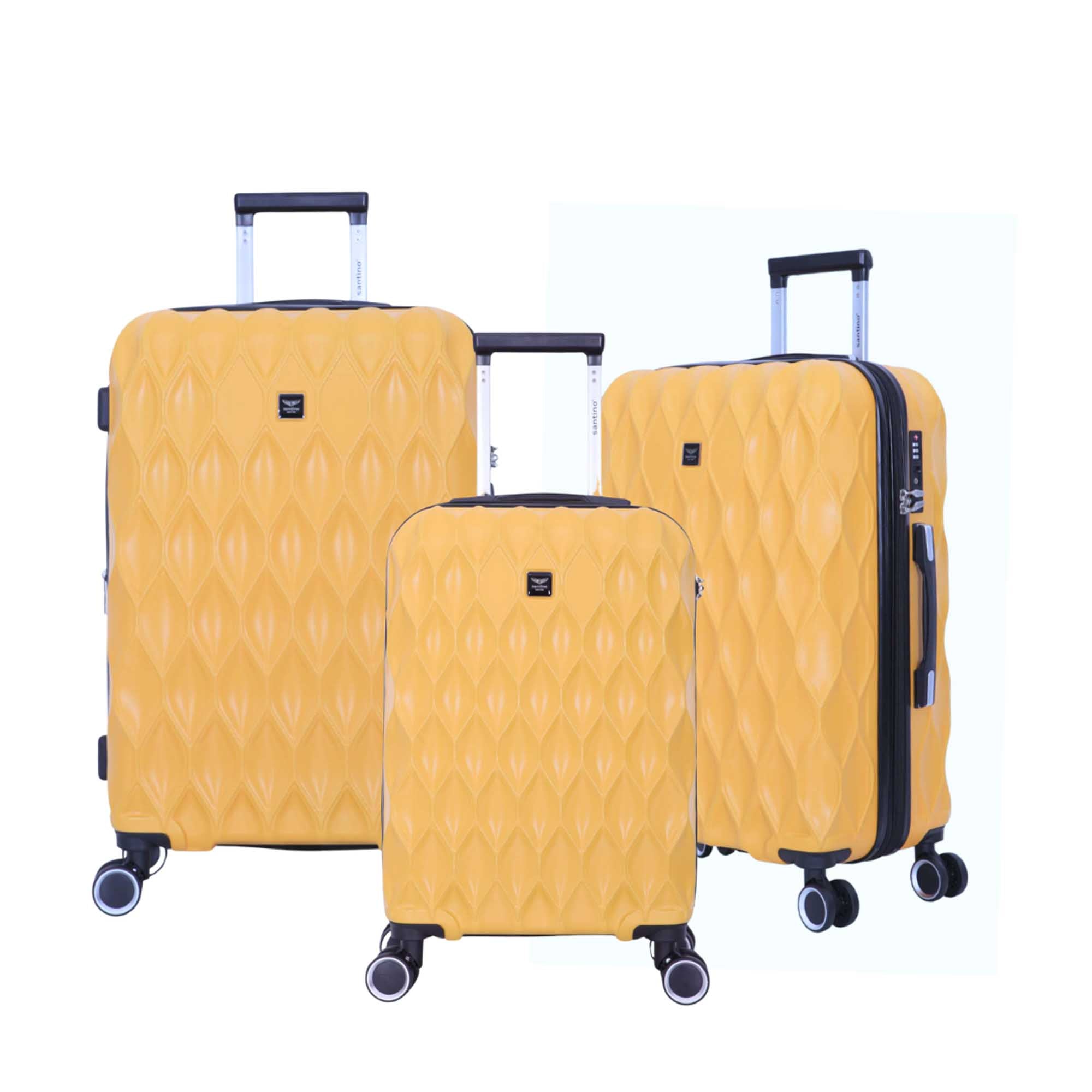 Marseille 3-Piece Rigid 360° Luggage Set Santino SDV224J