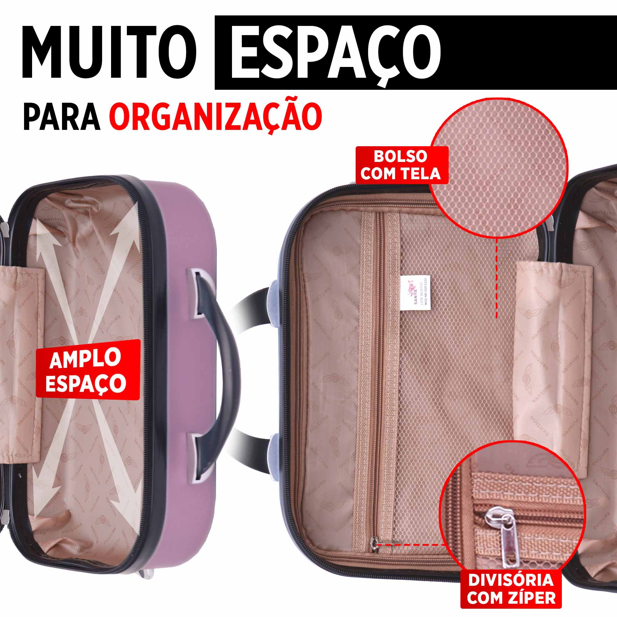 Santino Chicago Rigid Toiletry Bag - SDF222U 