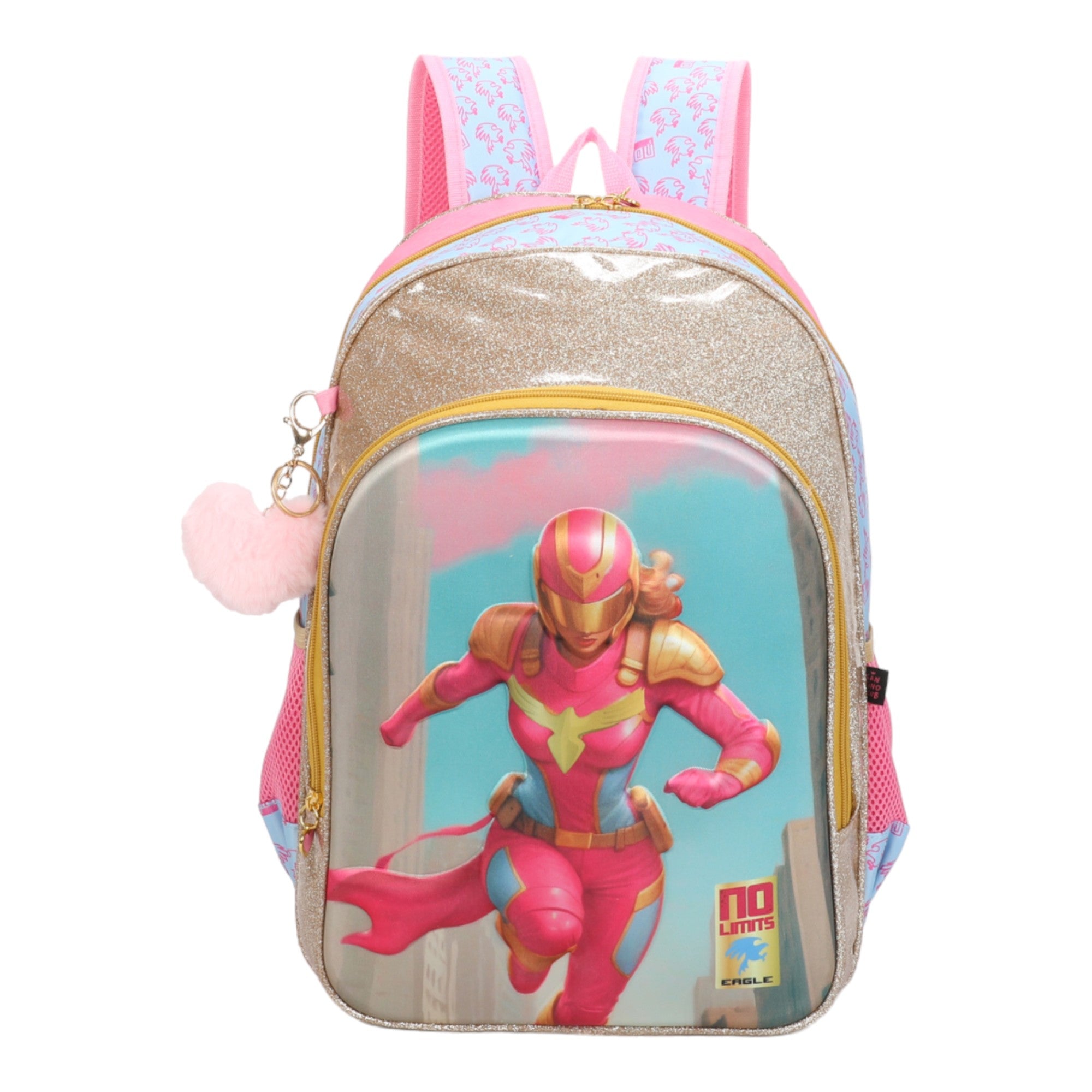 No Limits GirlHero by Santino Children's Backpack - NLM12U47 - Pink
