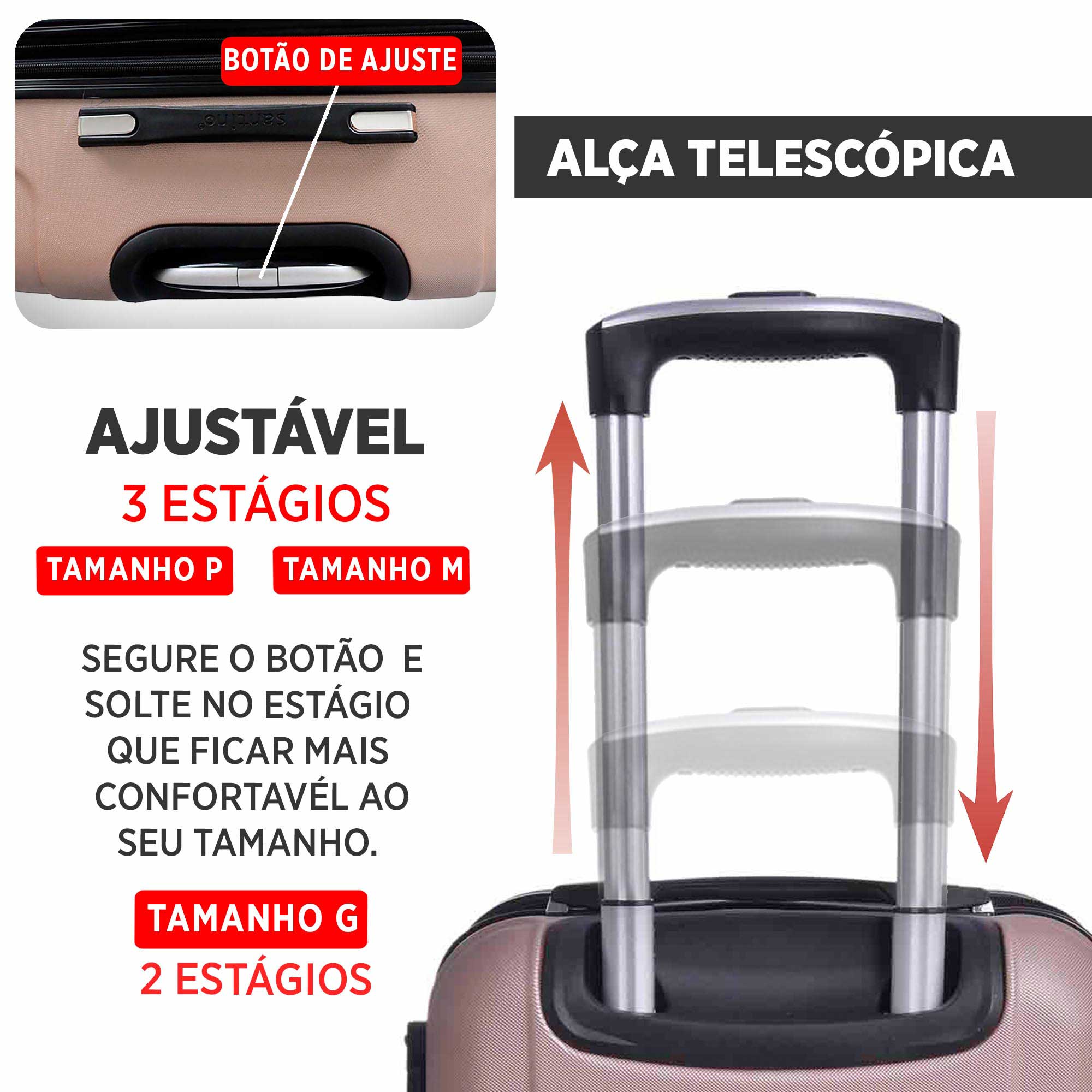 Santino M 360° Hard Double Wheel Suitcase - ASAV8001M