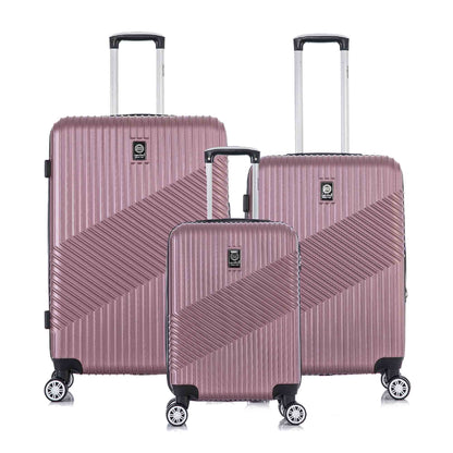 Santino Geometric 3-Piece Rigid 360° Luggage Set - SAV7003J