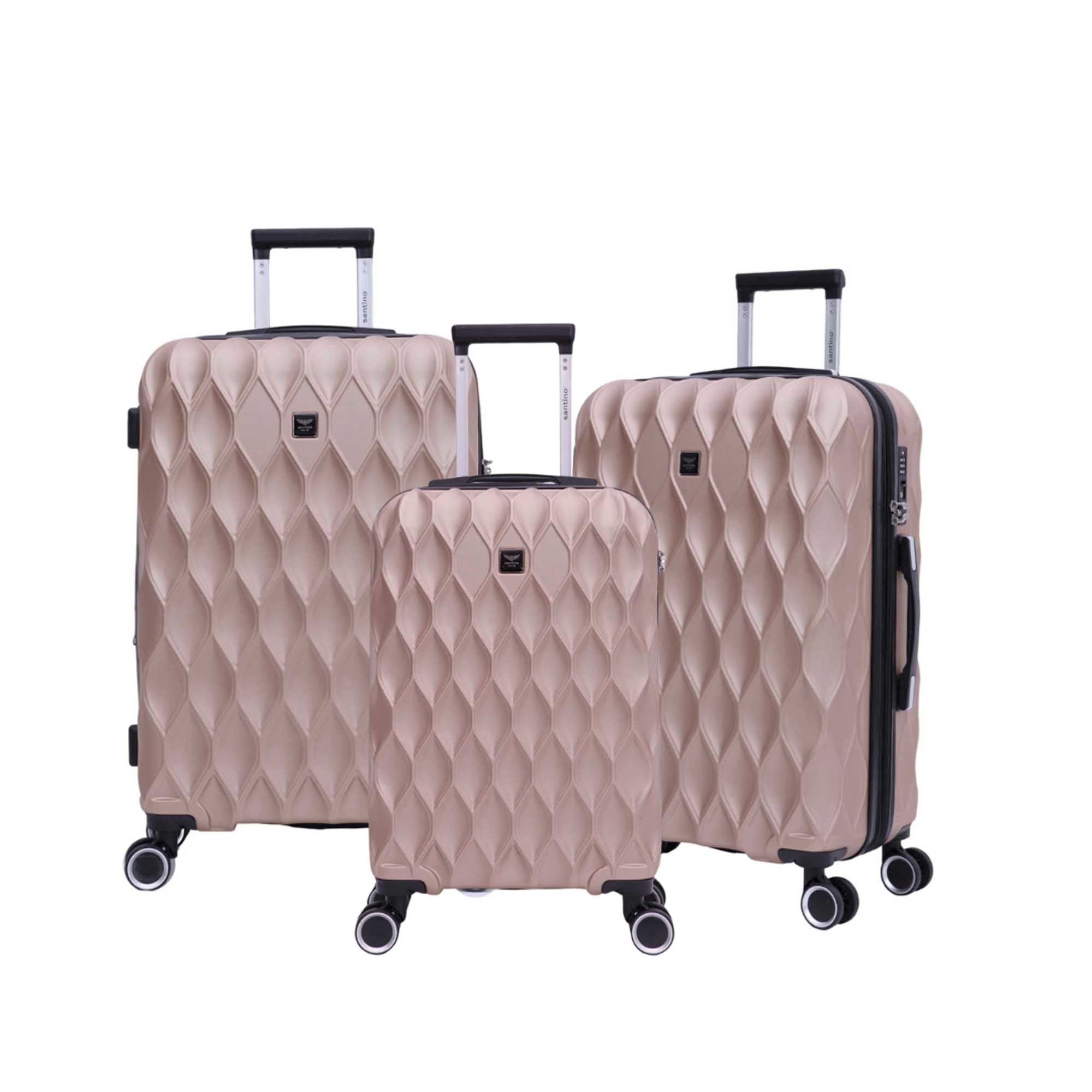 Marseille 3-Piece Rigid 360° Luggage Set Santino SDV224J