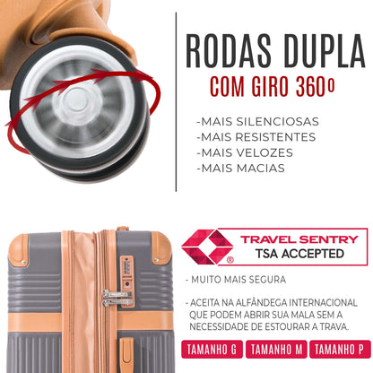 Kabri Rigid 360° Santino G Travel Suitcase - ABEV408G