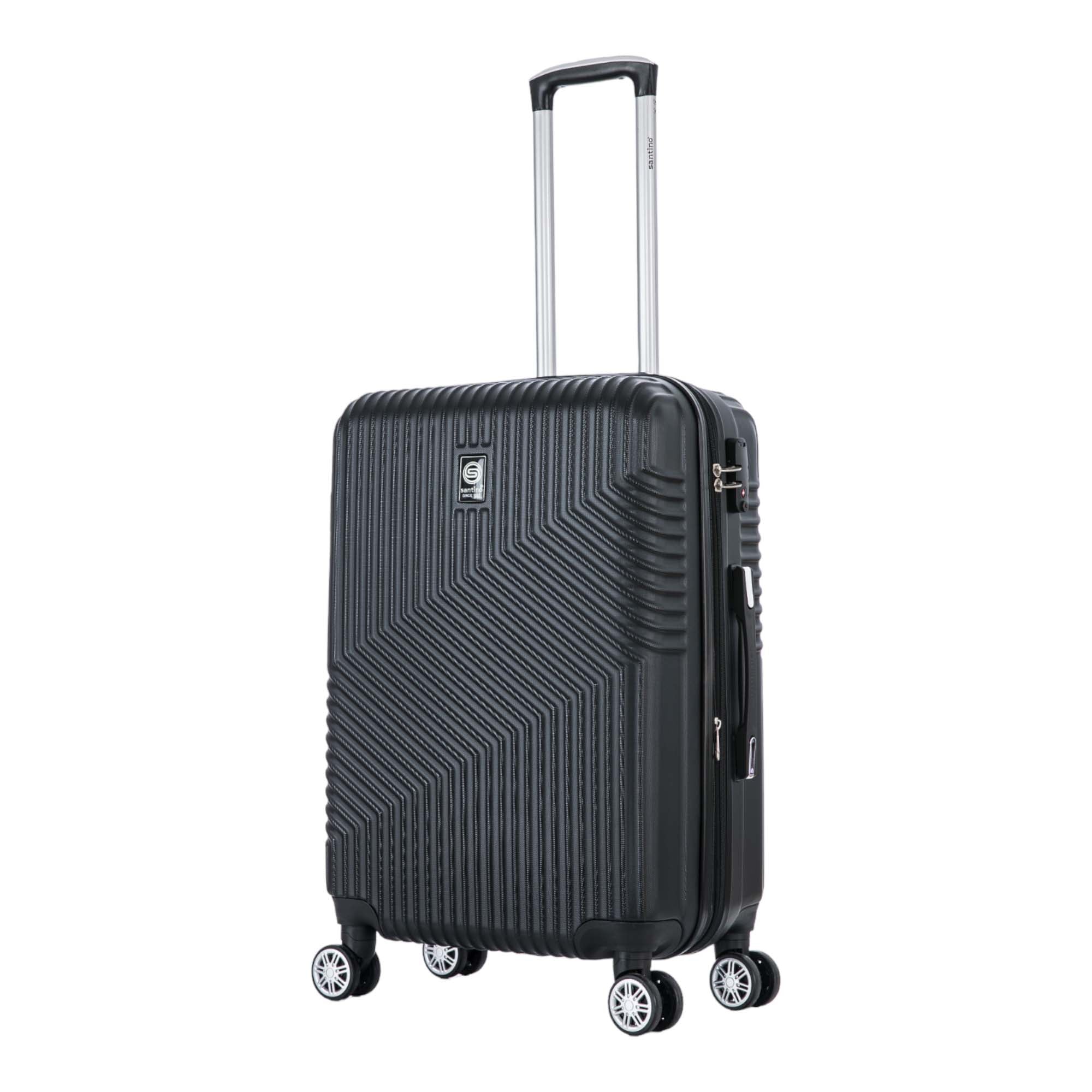 Santino Geometric Rigid 360° Travel Suitcase - ASAV7003G