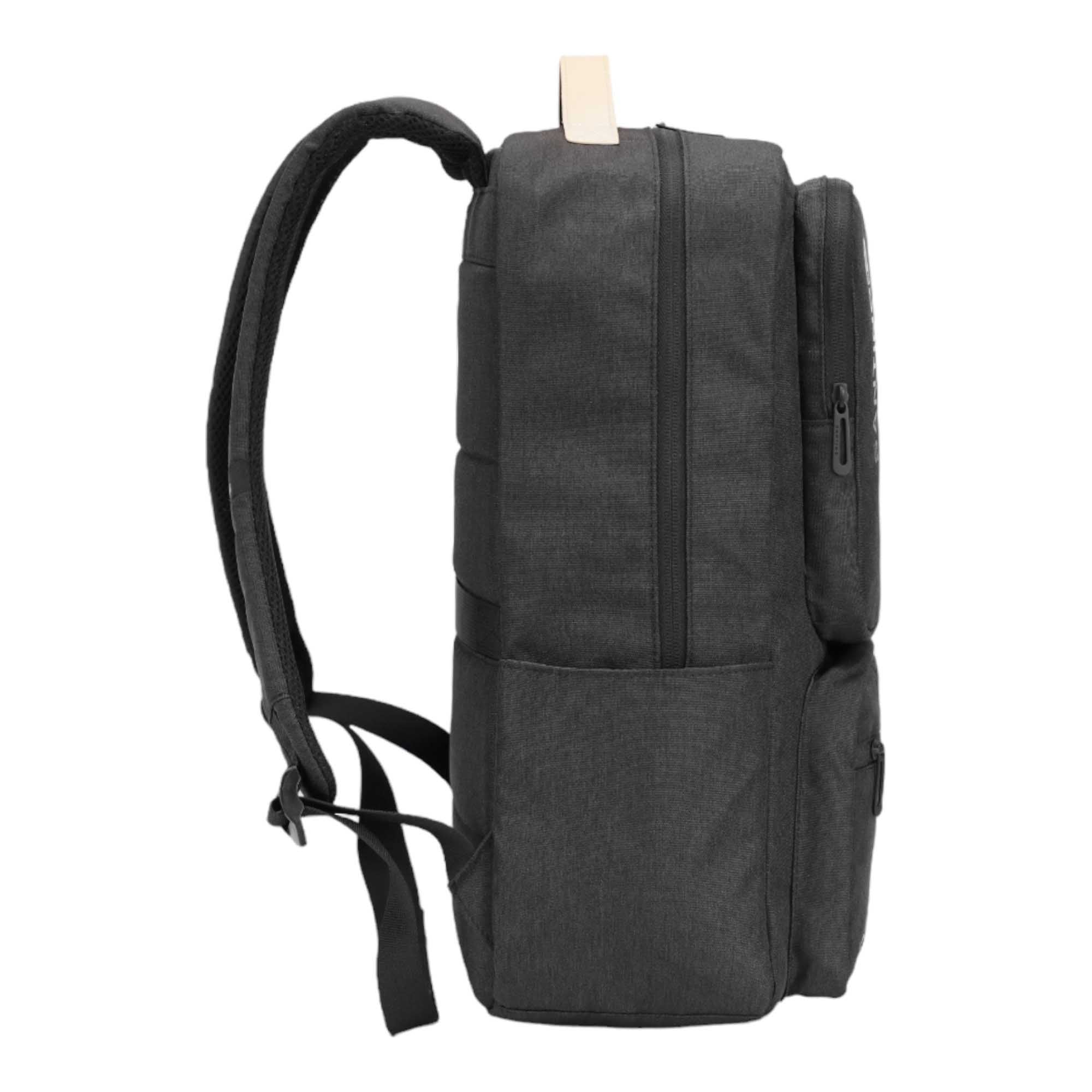Pop Organizer by Santino Black Polyester Notebook Backpack