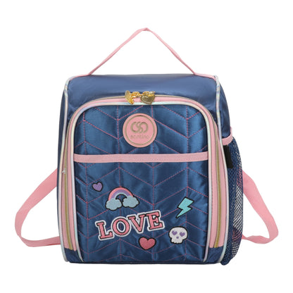 Sweet Girl Pop Style Lunch Box by Santino Pol SAL232U Blue