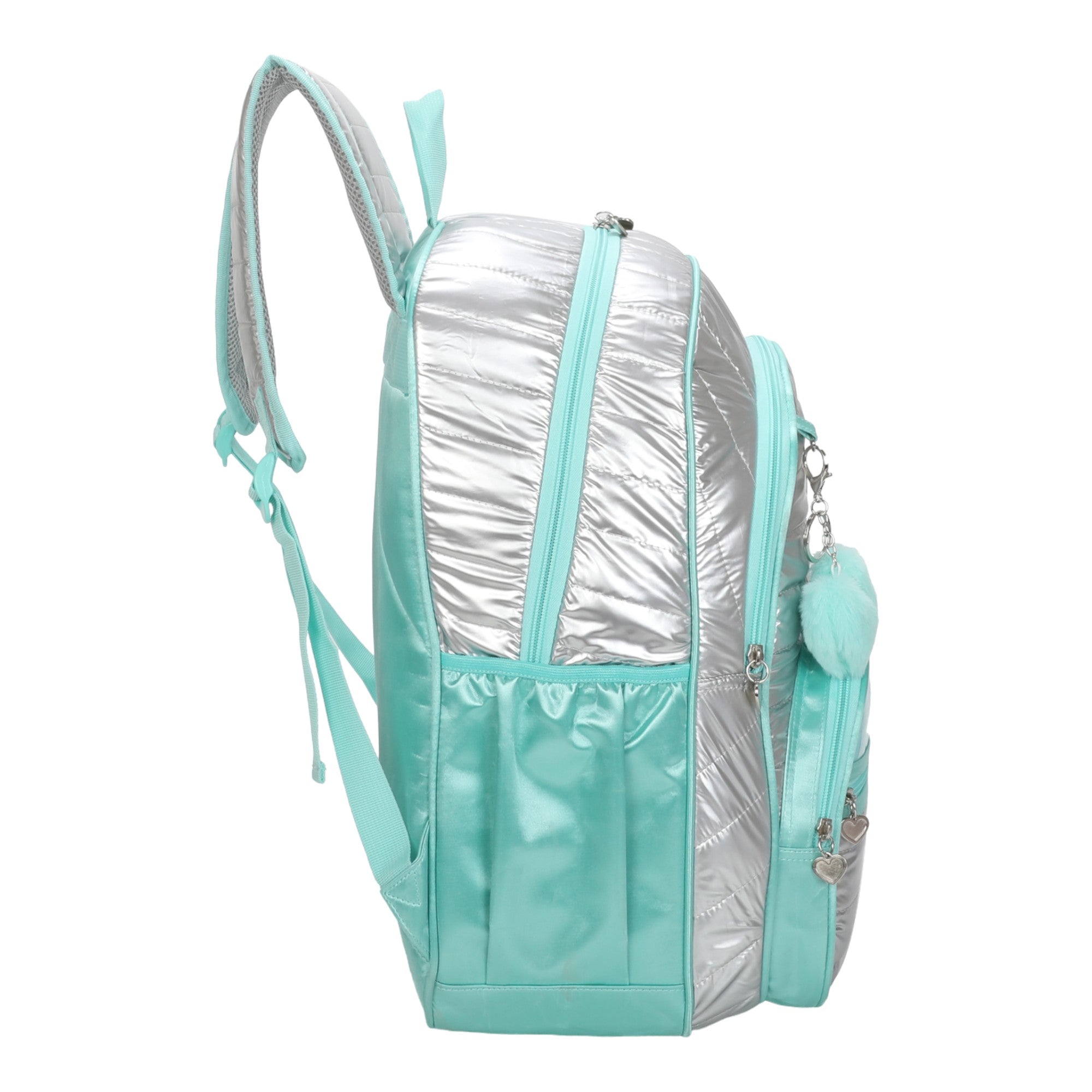 Sweet Girl Silver Wish Backpack by Santino Polyester SAM233U Turquoise blue