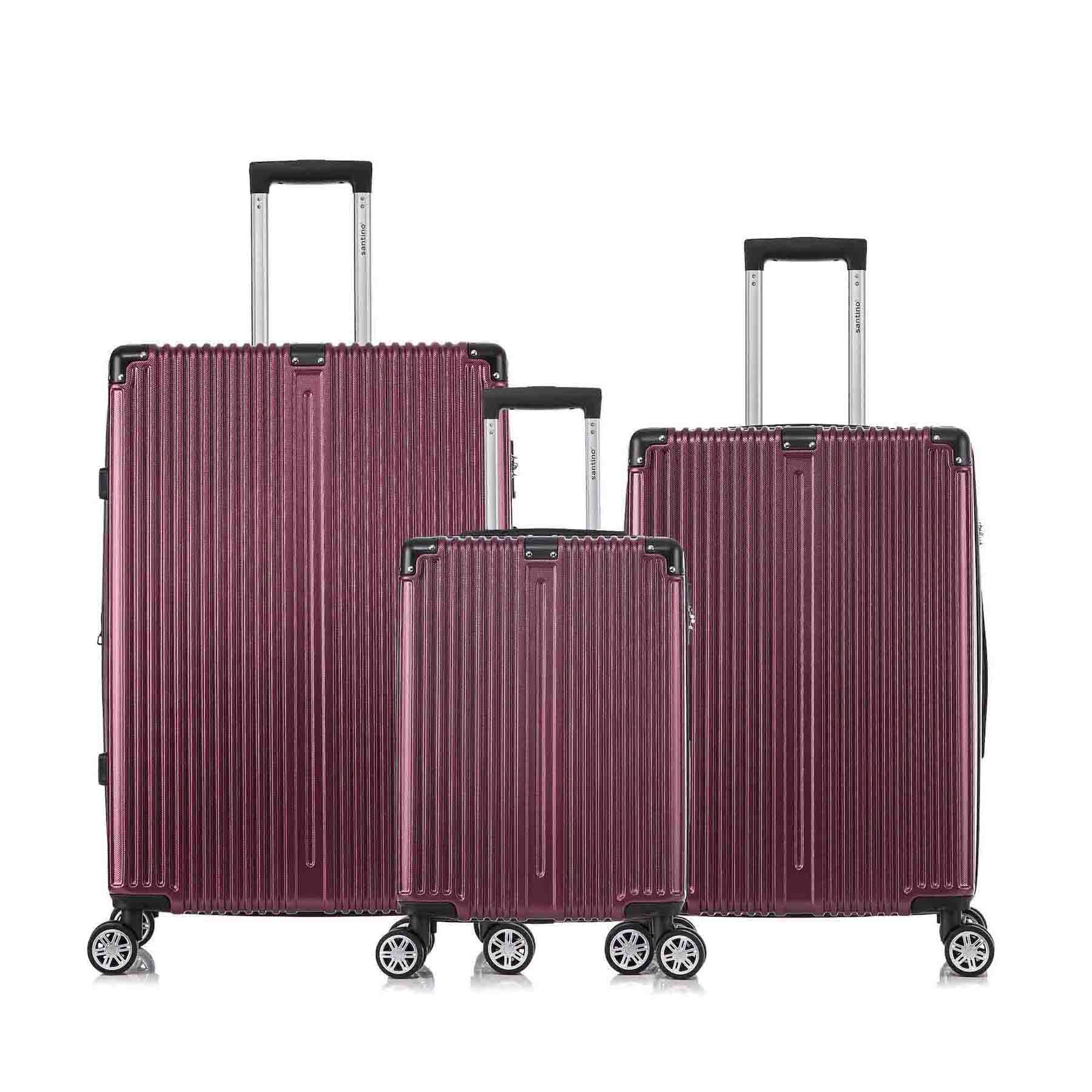 Santino MZV204J 3-Piece Dublin Rigid Luggage Set 360°