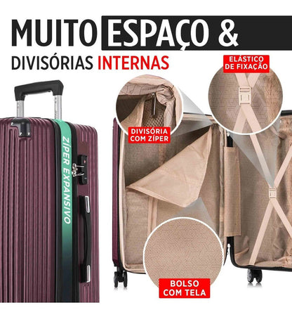 Santino 360° Hardside Dublin Suitcase Black M - AMZV204M
