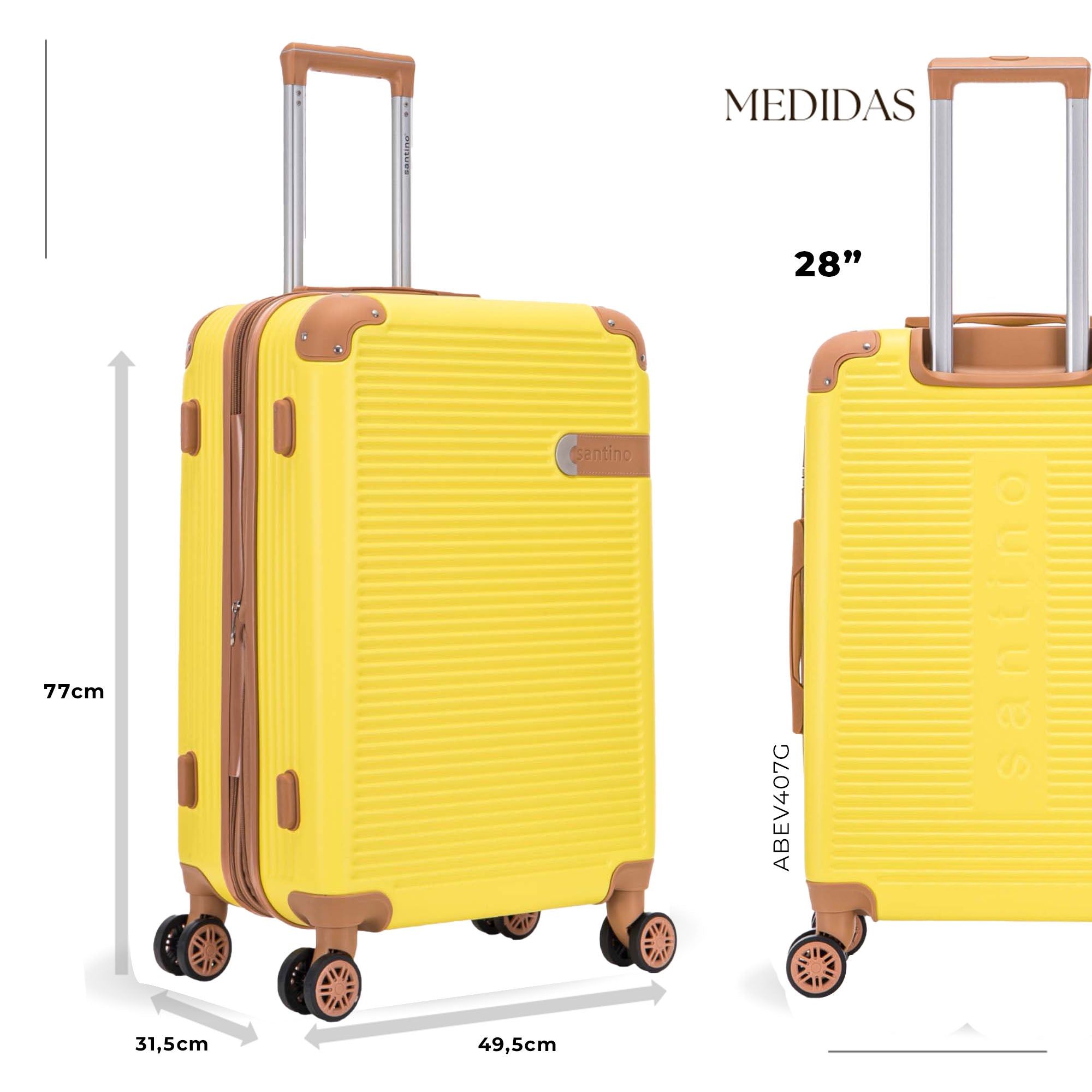 Nice Rigid 360° Santino G Travel Suitcase - ABEV407G