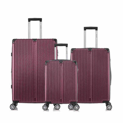 Santino MZV204J 3-Piece Dublin Rigid Luggage Set 360°