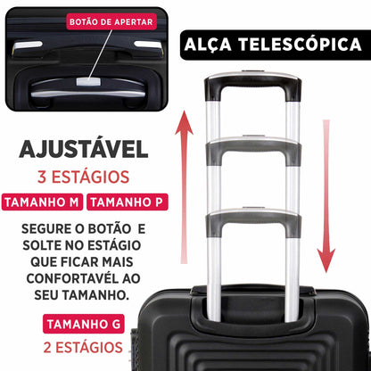 Santino 3-Piece Pisa Rigid 360° Luggage Set - MZV183J