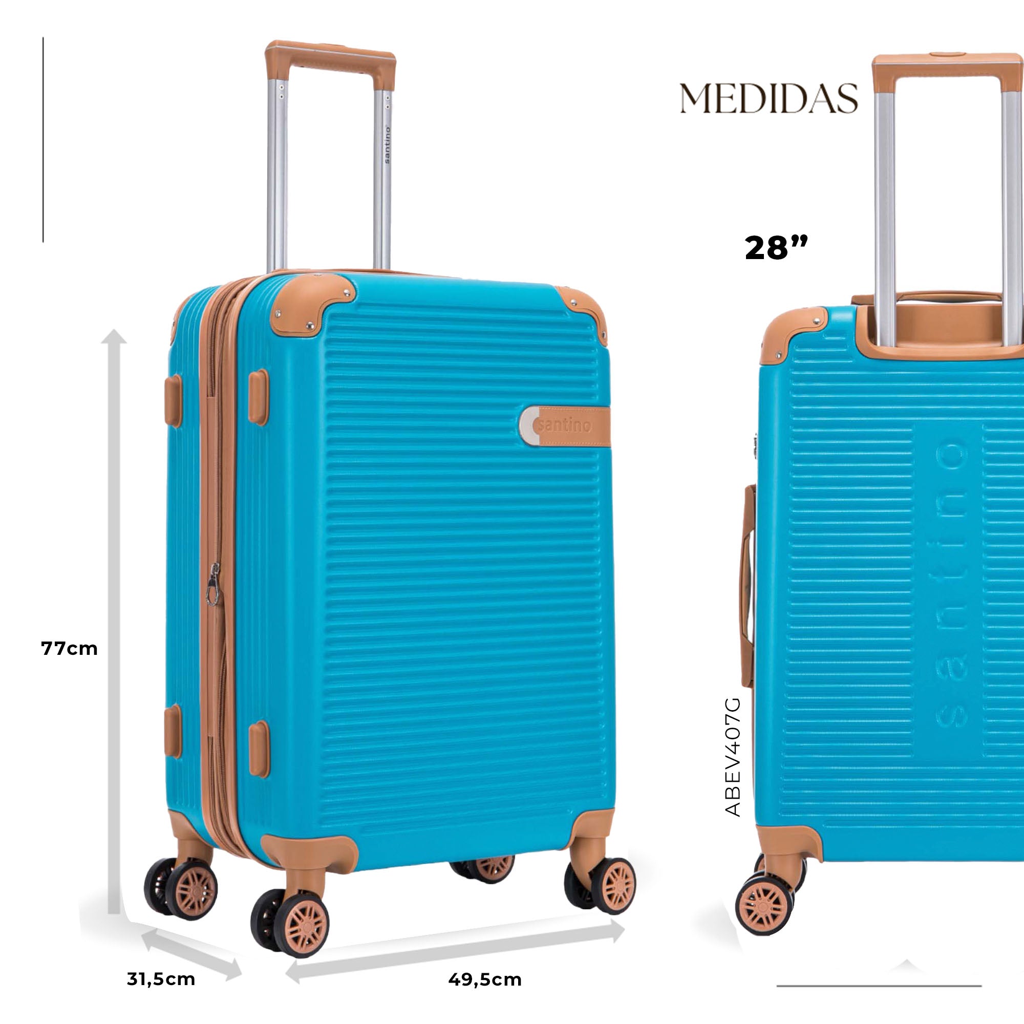 Nice Rigid 360° Santino G Travel Suitcase - ABEV407G