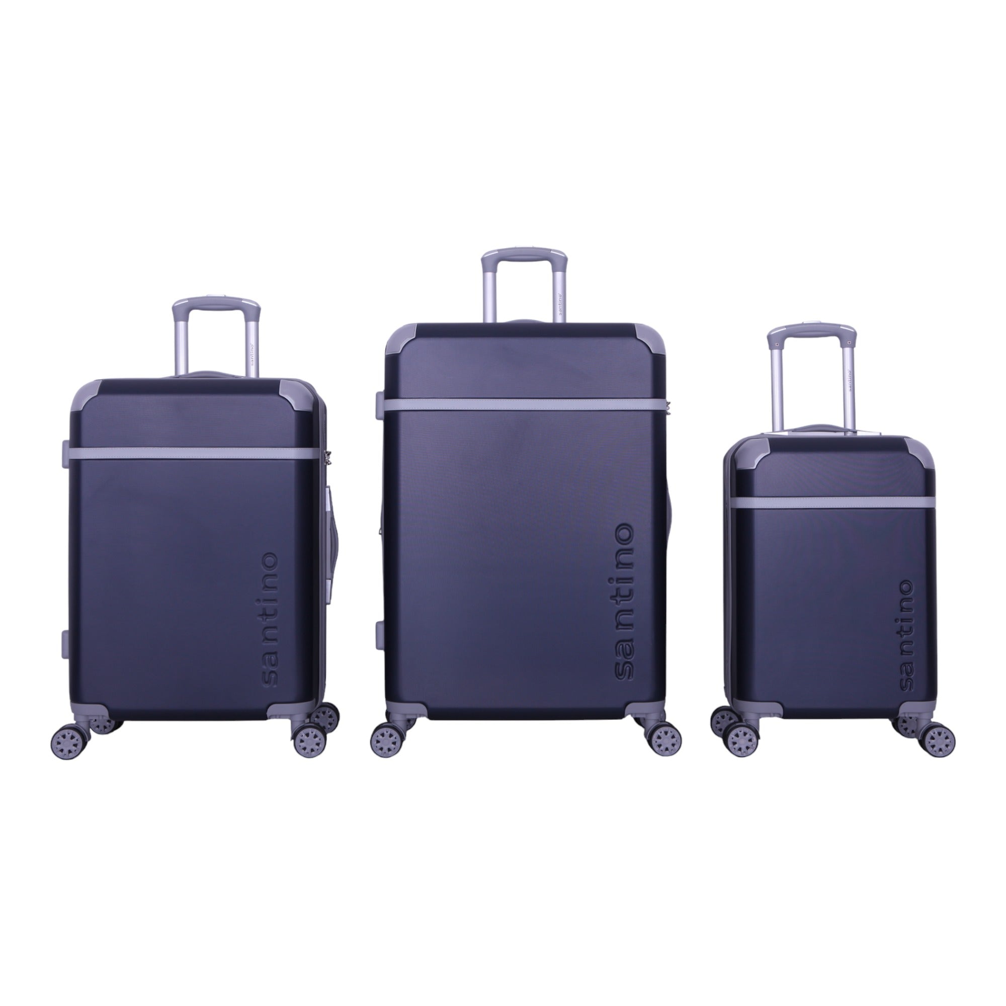 Santino SDV601J 3-Piece Long Beach Hardside Suitcase Set