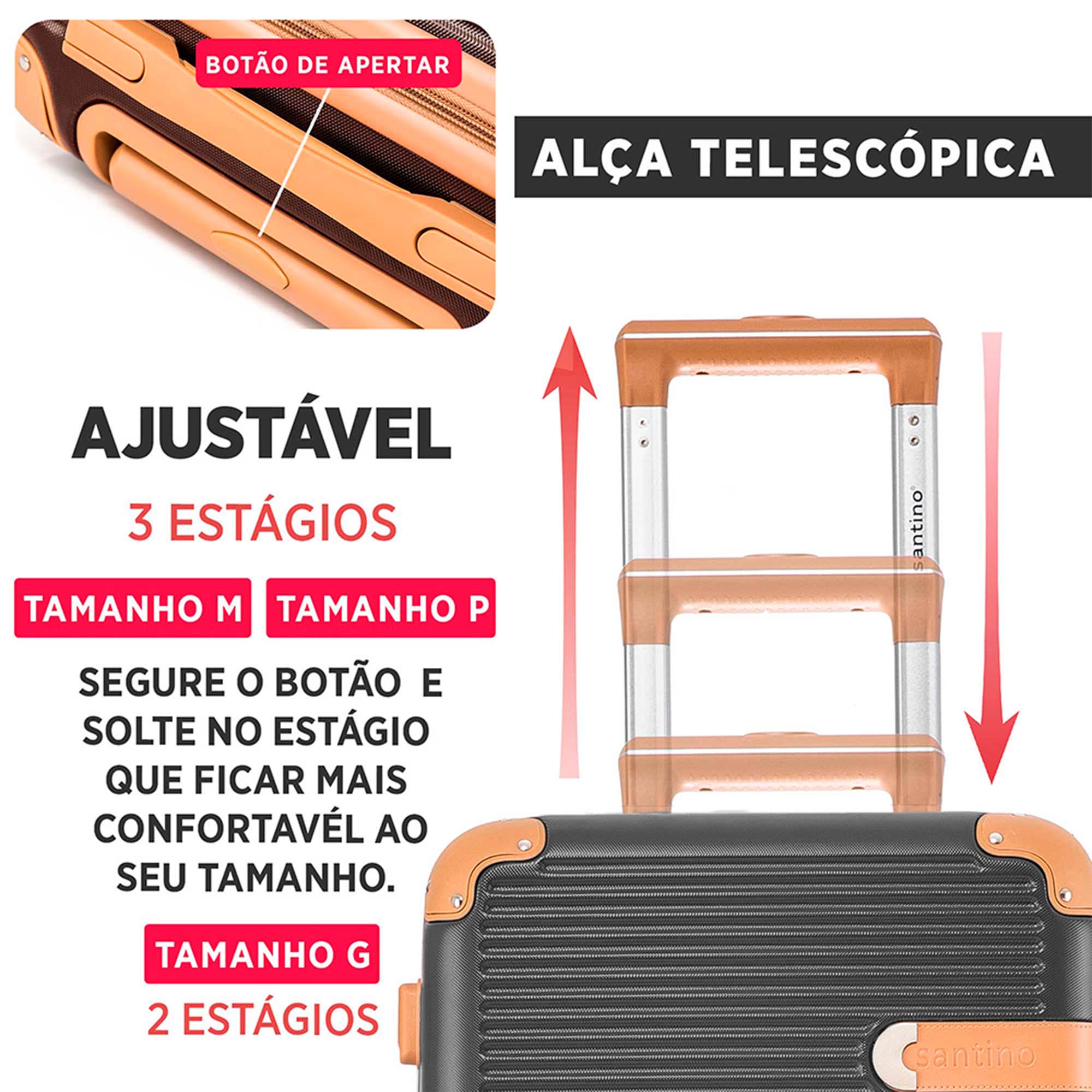 Nice Rigid 360° Santino G Travel Suitcase - ABEV407G