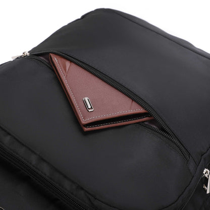 Oslo Pol Santino Laptop Backpack - SAN405U Black