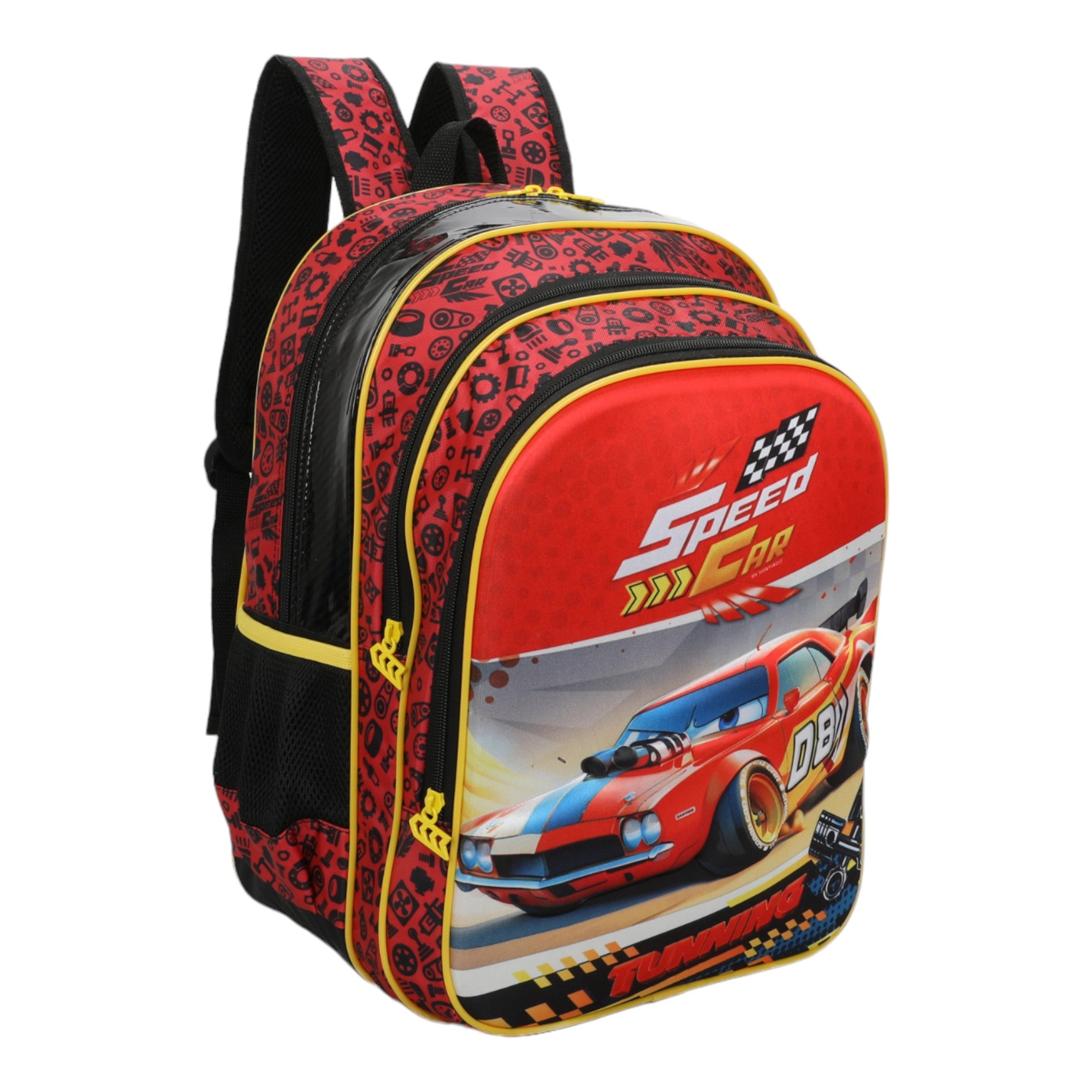 Speed ​​Car Champion by Santino Polyester Backpack SCM10U Red