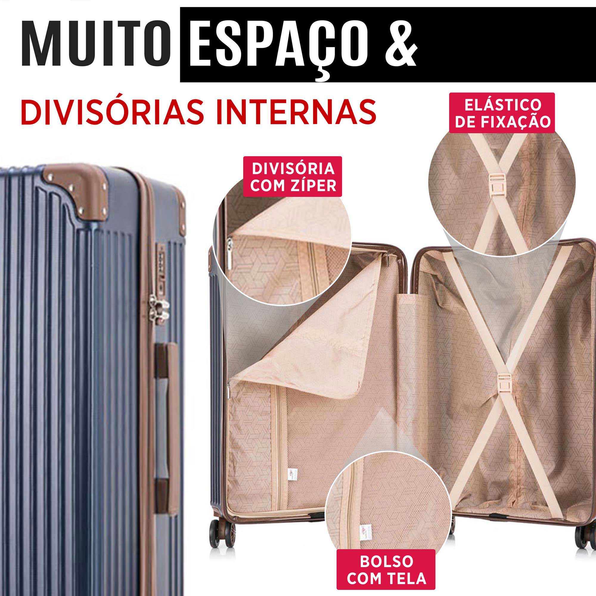 Palazzio 3 Piece 360° Luggage Set Santino PLV191J