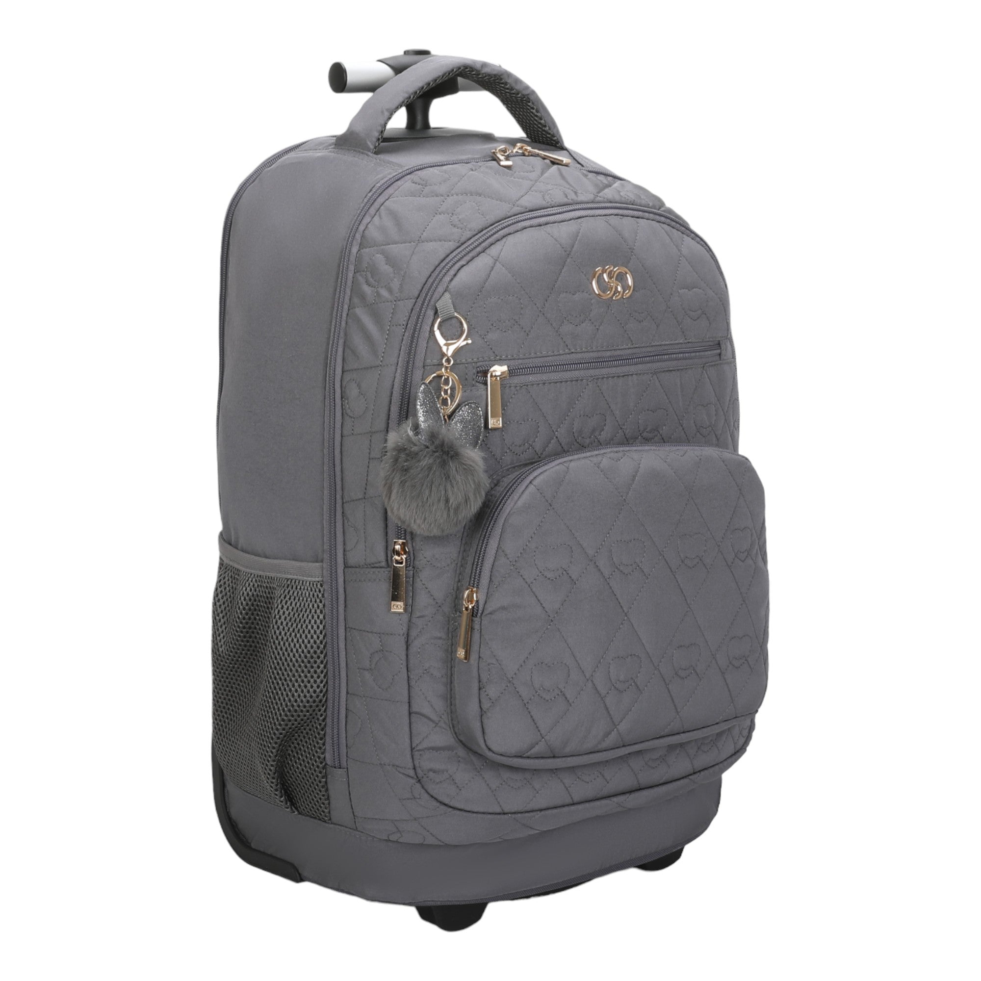 Cairo Laptop Backpack with Wheels Santino SAC200U Gray