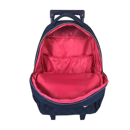 Mar del Plata Youth Backpack With Wheels Lili July Black - LJC18201