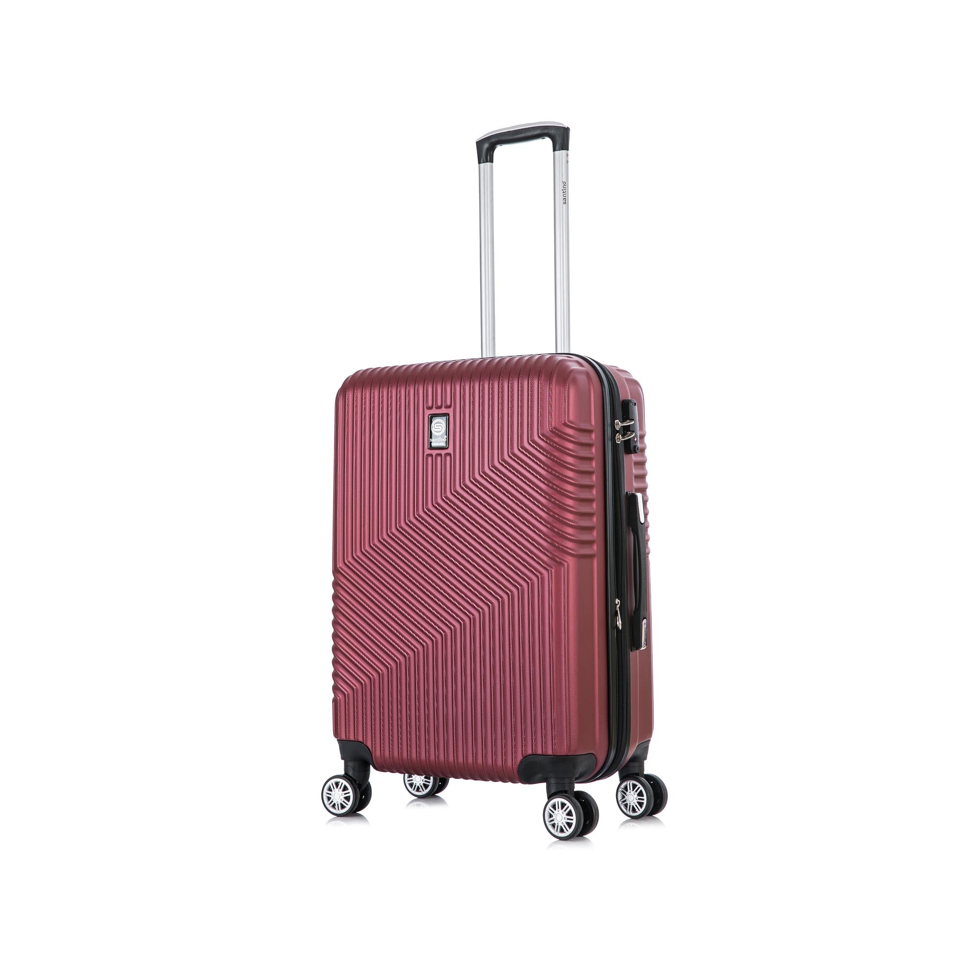 Santino Geometric 3-Piece Rigid 360° Luggage Set - SAV7003J