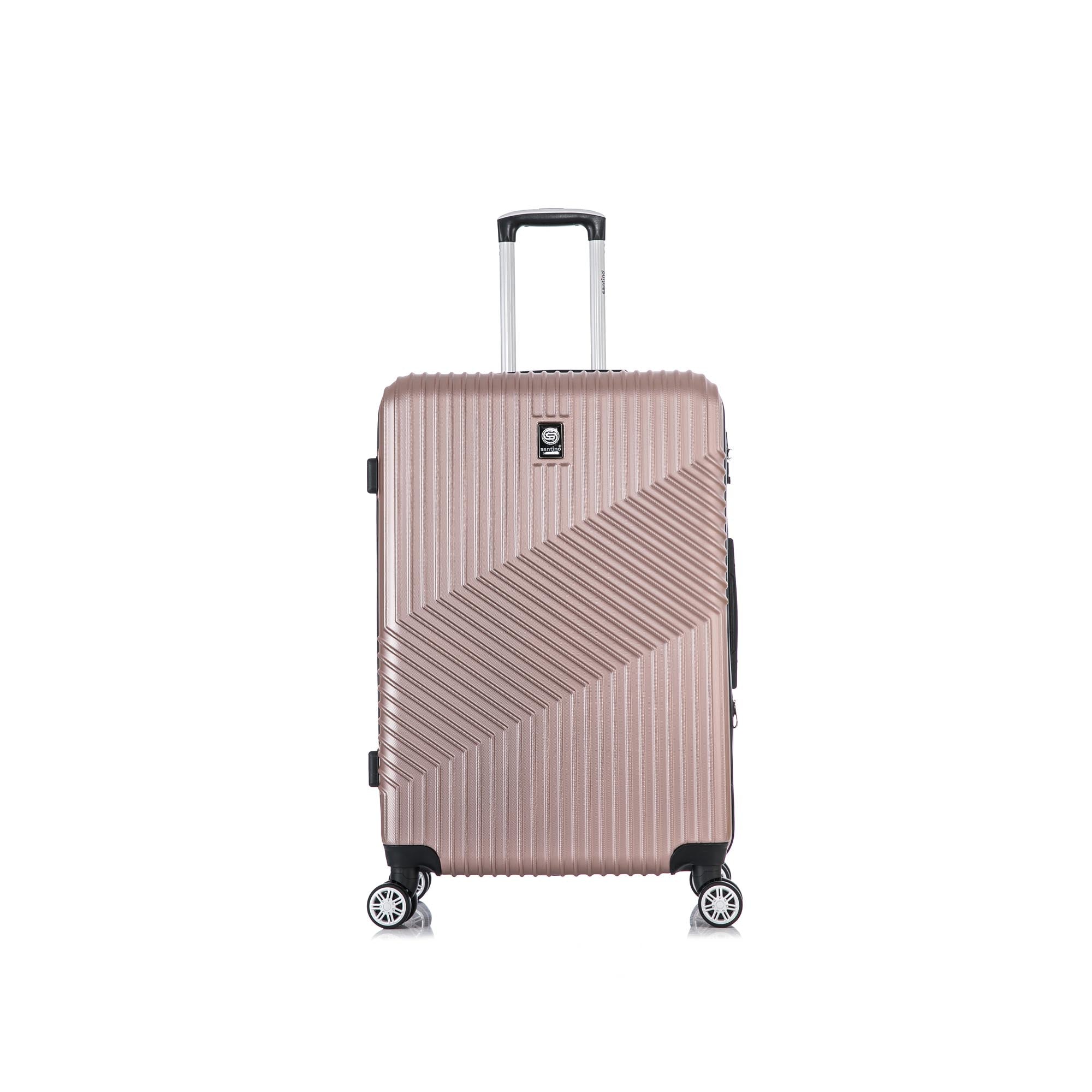 Santino Geometric 3-Piece Rigid 360° Luggage Set - SAV7003J