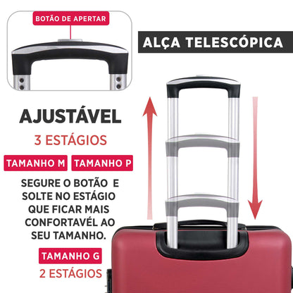 Santino 360° Rigid Holland Carry On Suitcase - AMZV202P