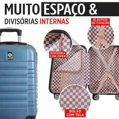 Santino M 360° Hard Double Wheel Suitcase - ASAV8001M
