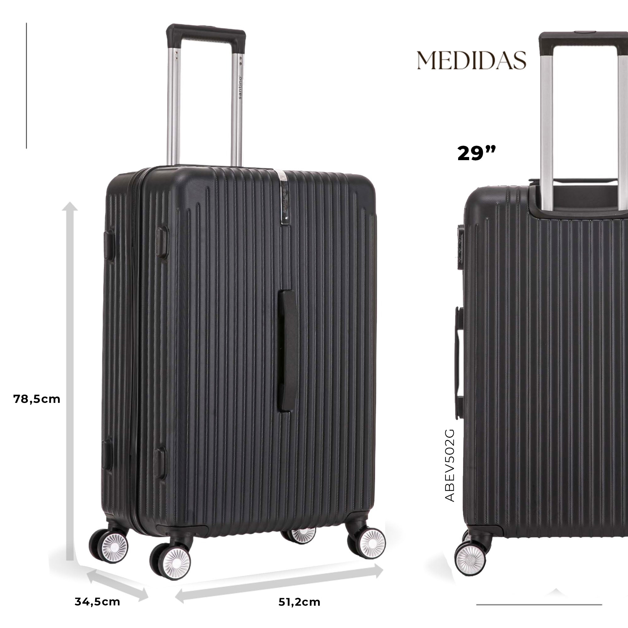 Copenhagen Hardside Suitcase 360° Santino G - ABEV502G