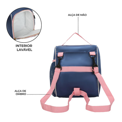Sweet Girl Pop Style Lunch Box by Santino Pol SAL232U Blue