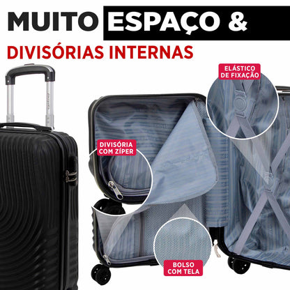 Vancouver Rigid Carry-On Suitcase with 4 Wheels 360º Santino AMZV205S